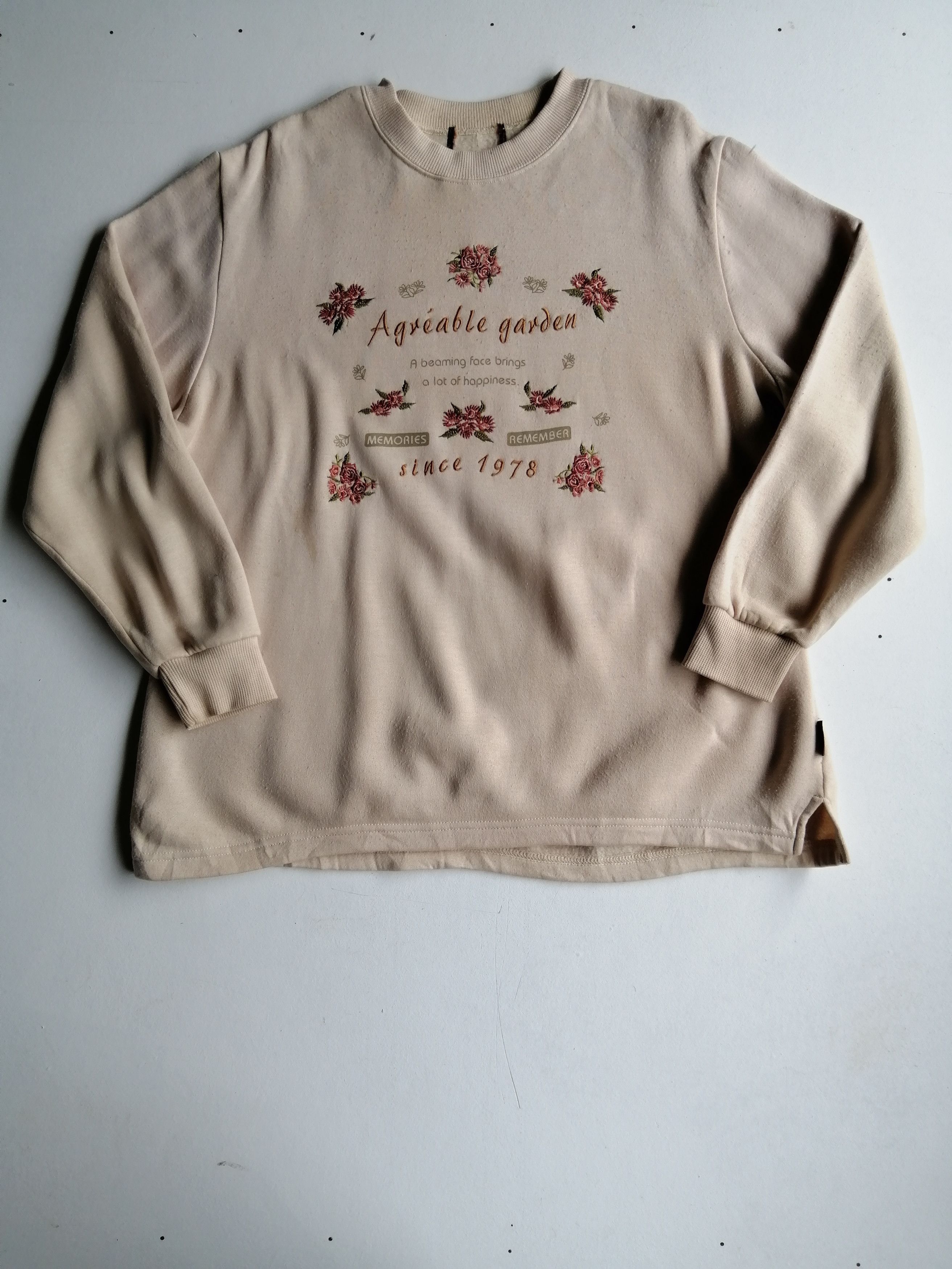 Garden Vintage Agreable Garden Big Logo Sweatshirt Size US L / EU 52-54 / 3 - 1 Thumbnail
