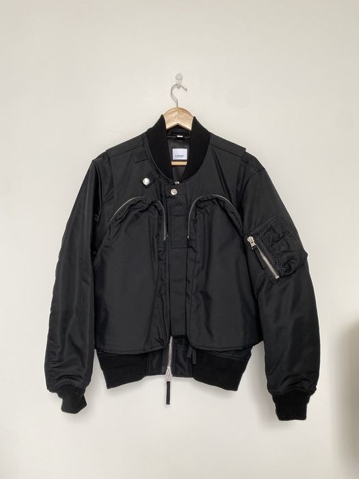 Burberry Burberry Crofton convertible shell bomber jacket