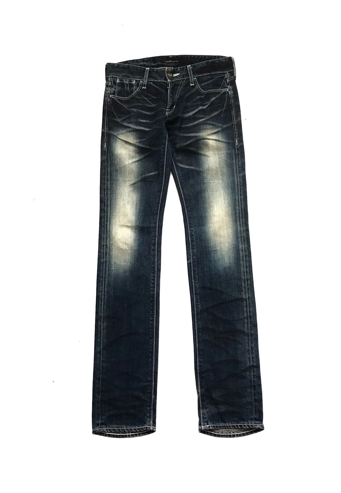 BLACK BY VANQUISH BLEACH SLIM FIT JEANS