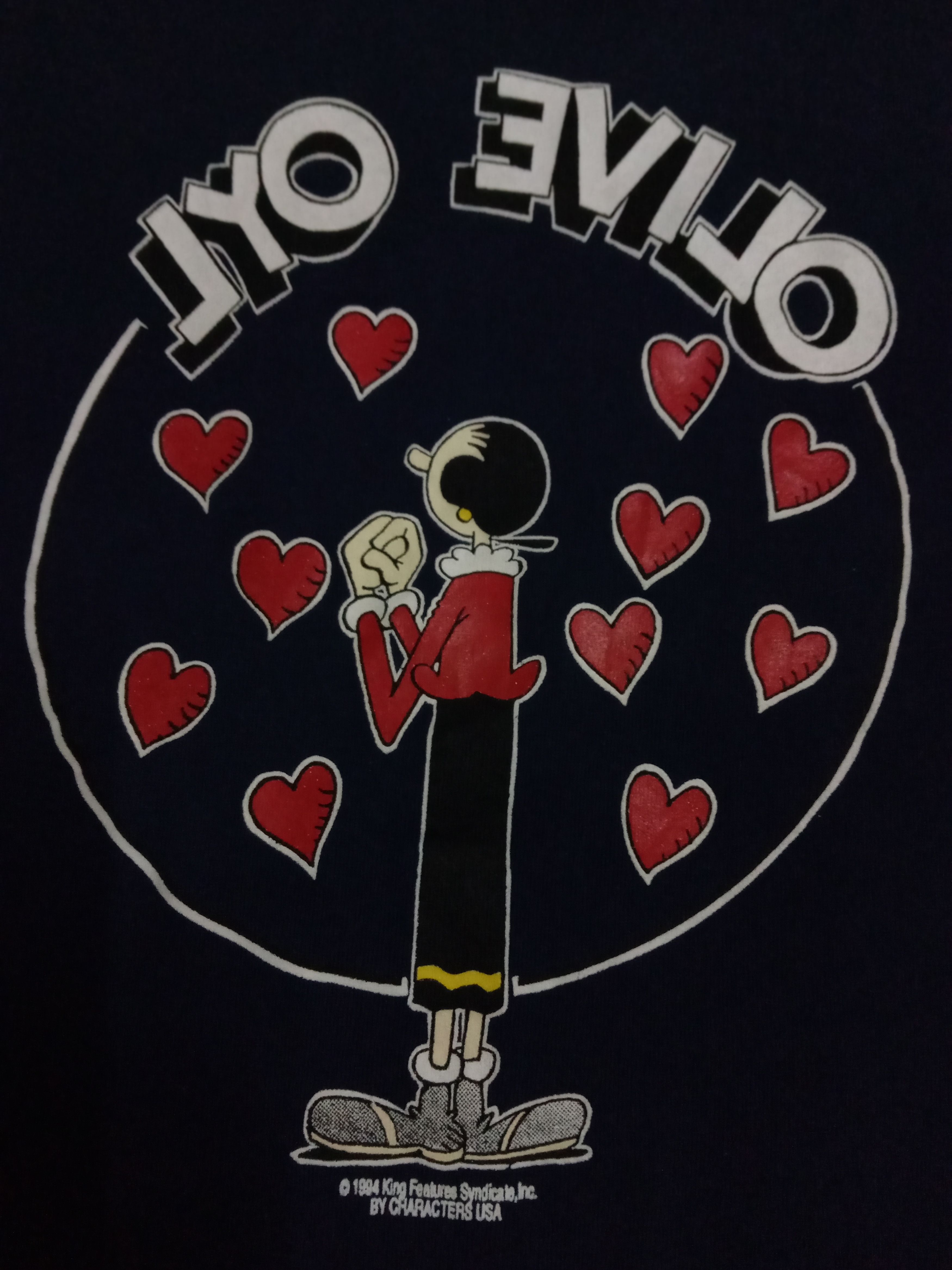 Cartoon Network × Vintage Vintage 90s Olive Oyl Popeye sweatshirts Disney Cartoon Size US M / EU 48-50 / 2 - 3 Thumbnail