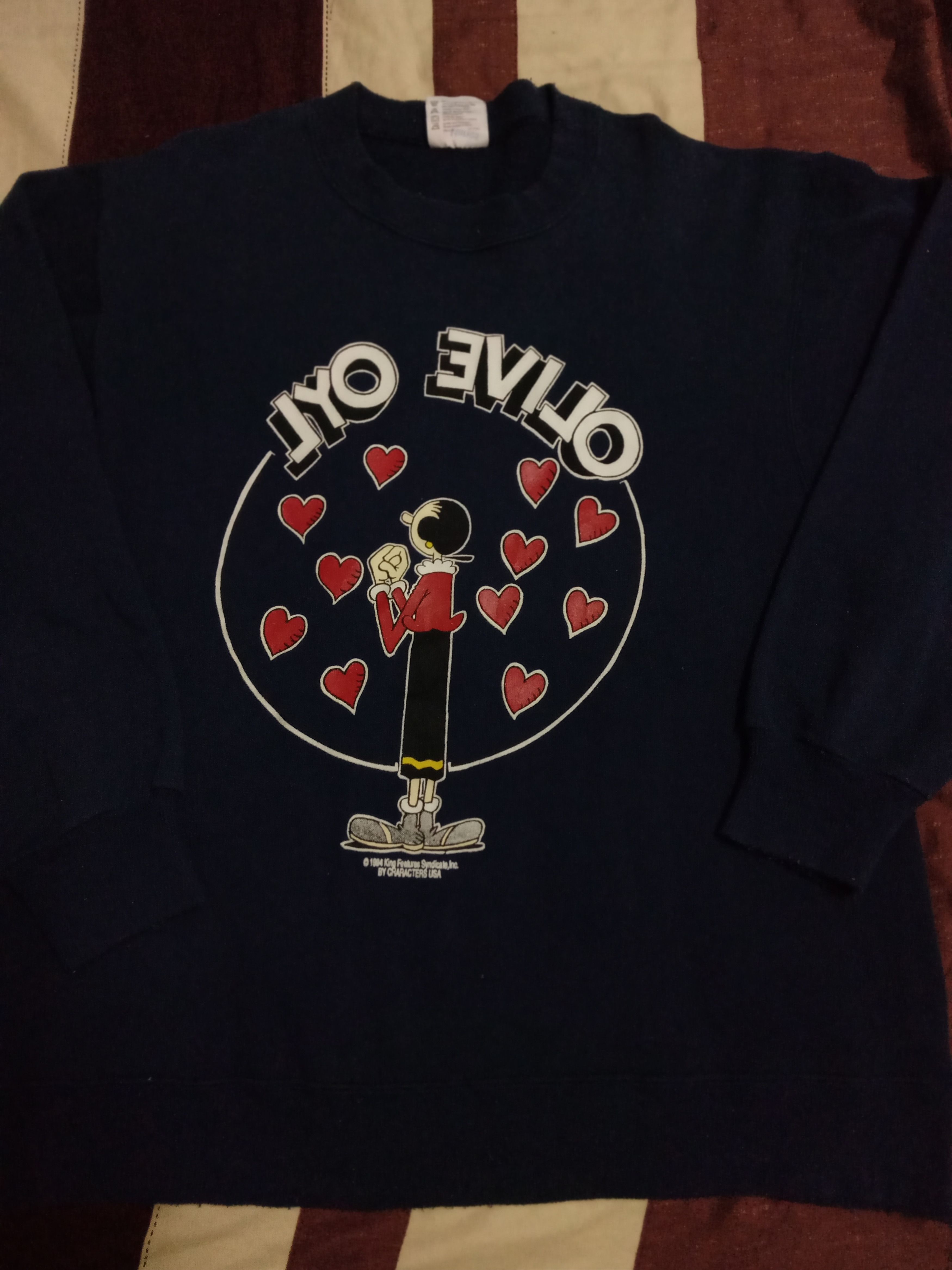 Cartoon Network × Vintage Vintage 90s Olive Oyl Popeye sweatshirts Disney Cartoon Size US M / EU 48-50 / 2 - 5 Thumbnail