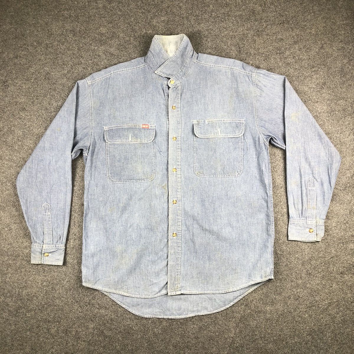 Vintage Mount Hope Denim Long Sleeve Full Button