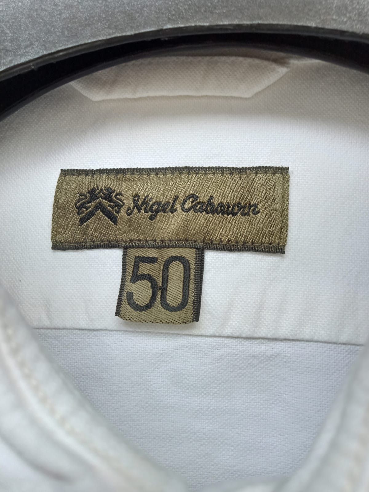 Nigel Cabourn Nigel Cabourn British Officer White Button Shirt Mens 50 Size US M / EU 48-50 / 2 - 7 Thumbnail