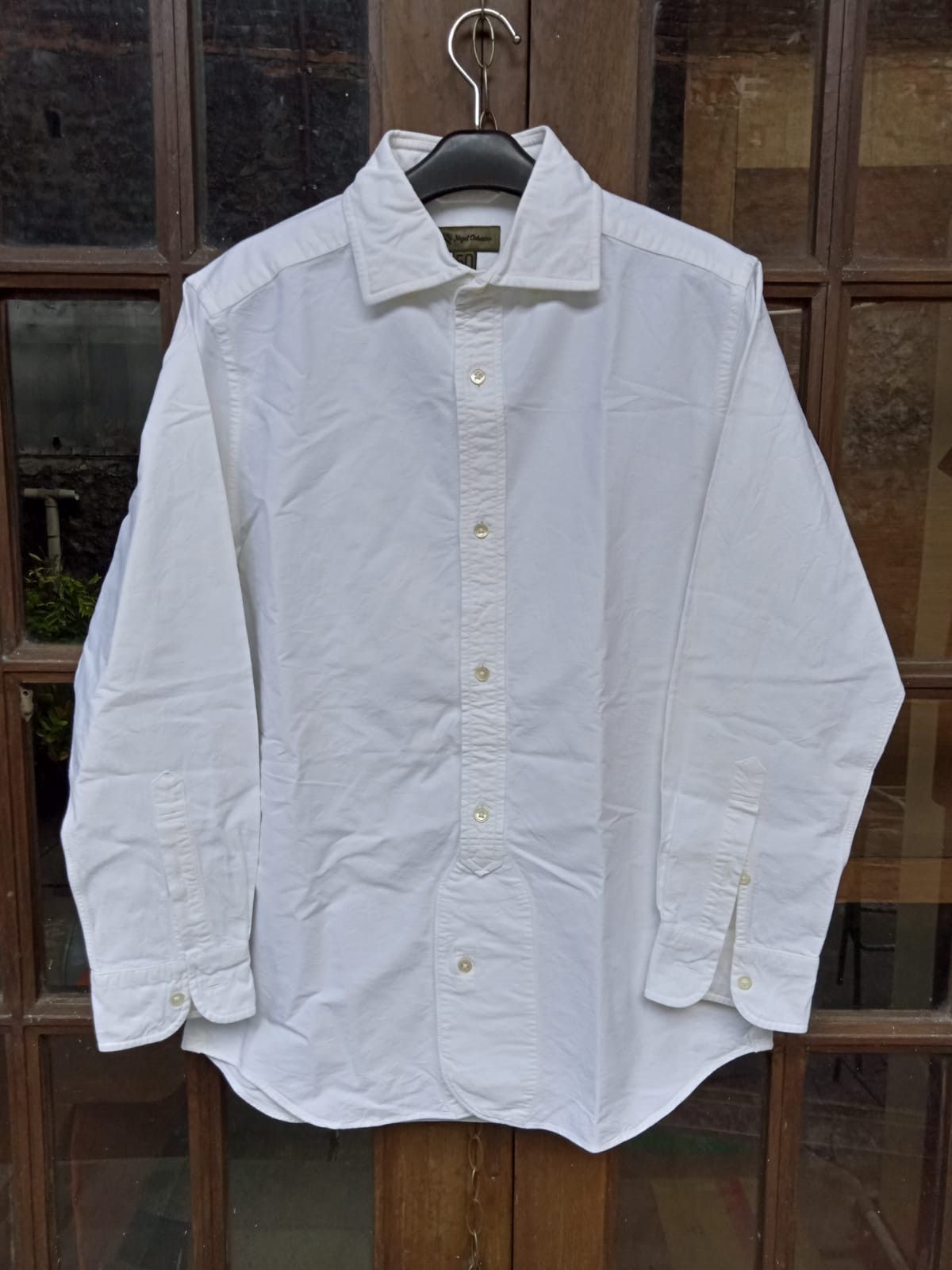 Nigel Cabourn Nigel Cabourn British Officer White Button Shirt Mens 50 Size US M / EU 48-50 / 2 - 1 Thumbnail
