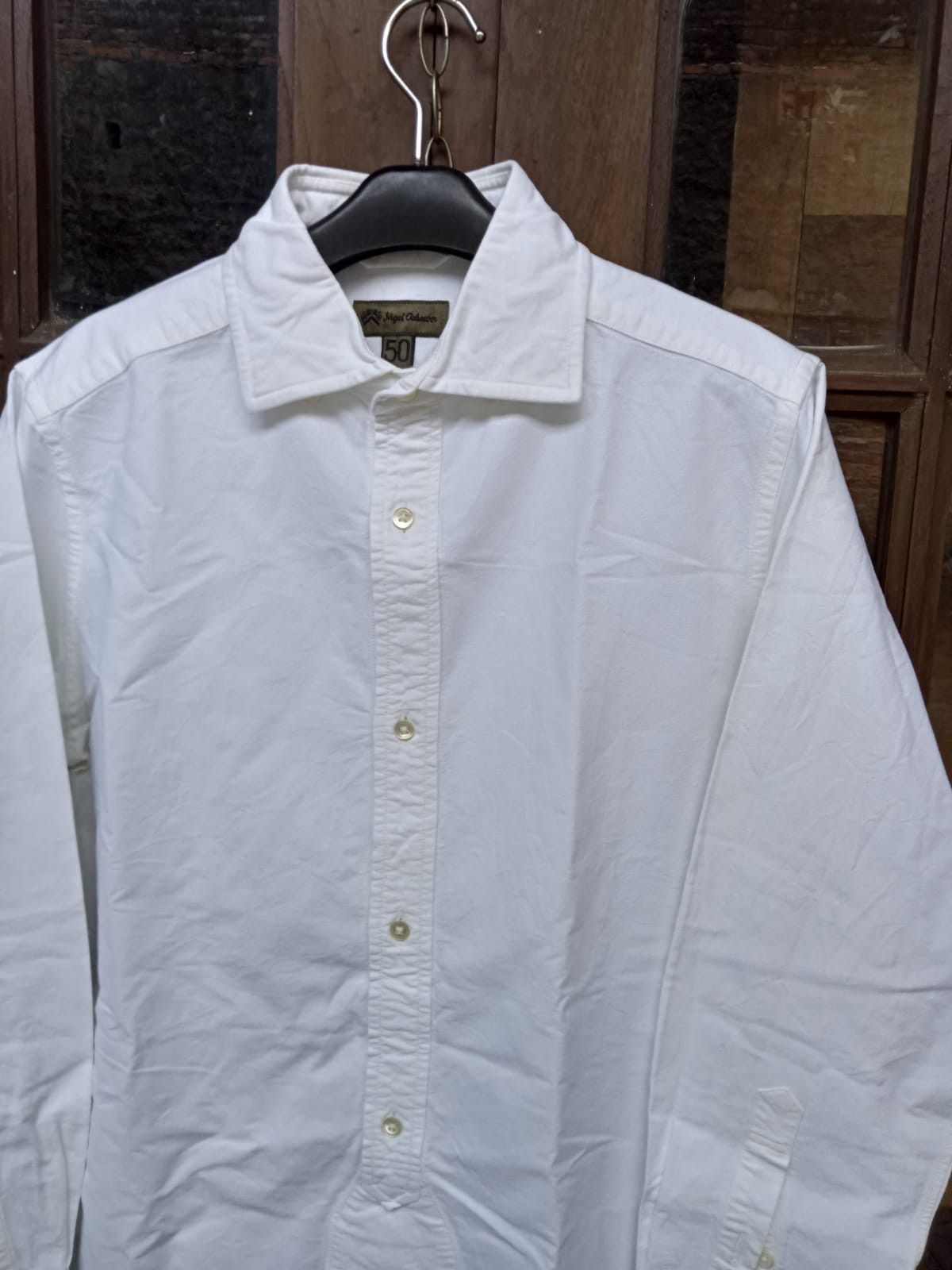 Nigel Cabourn Nigel Cabourn British Officer White Button Shirt Mens 50 Size US M / EU 48-50 / 2 - 2 Thumbnail