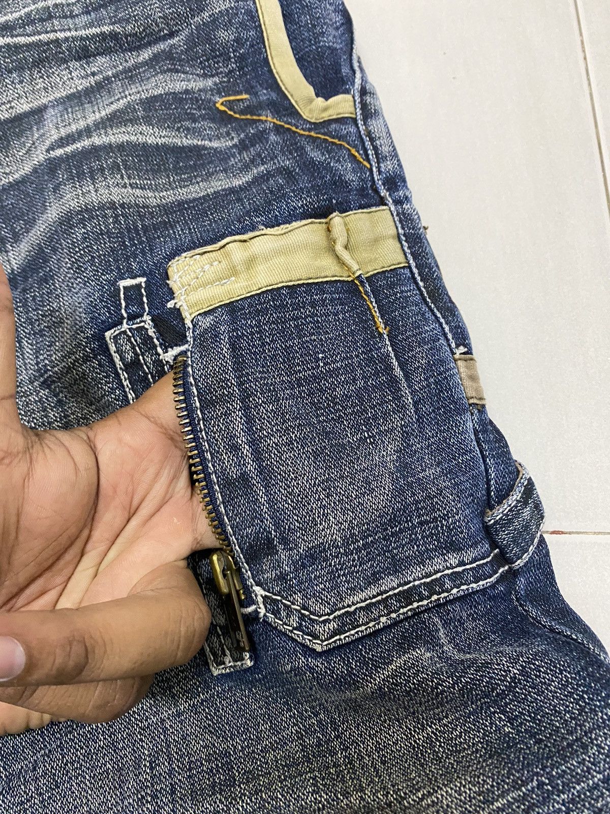 Other Vintage Tough jeans smith multi pocket bondage unique design Size US 36 / EU 52 - 8 Thumbnail