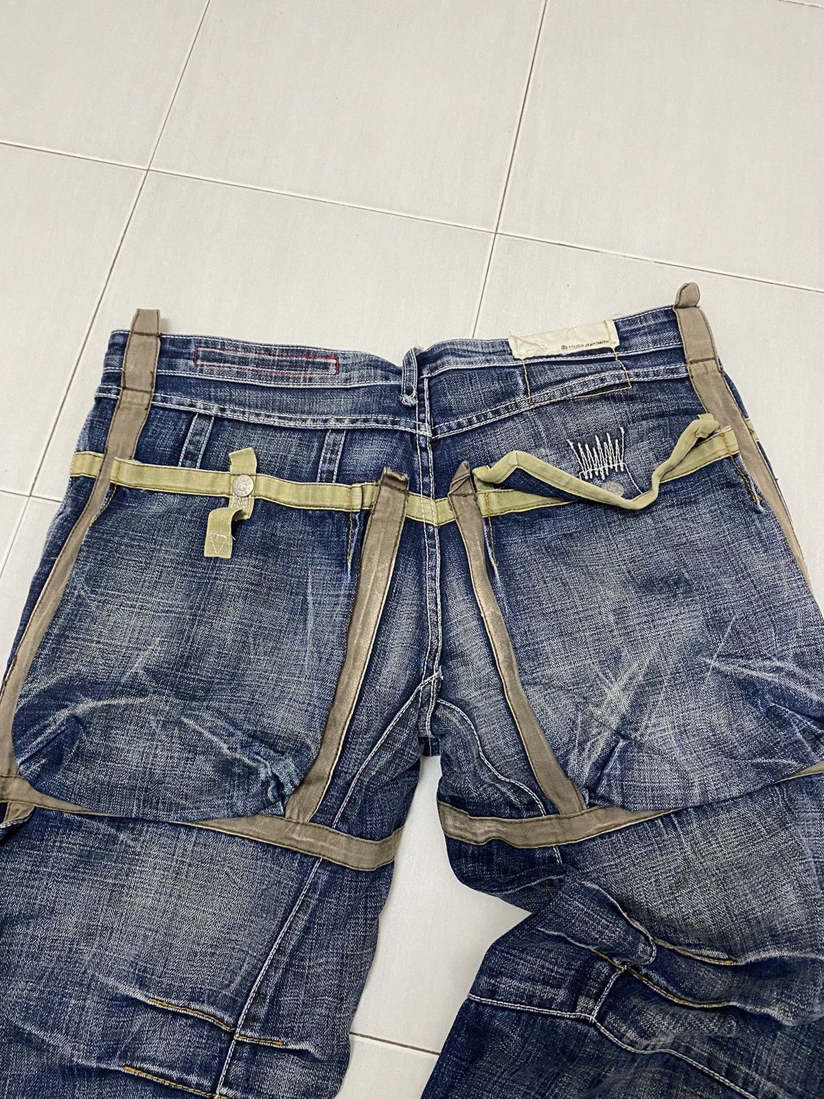 Other Vintage Tough jeans smith multi pocket bondage unique design Size US 36 / EU 52 - 13 Thumbnail