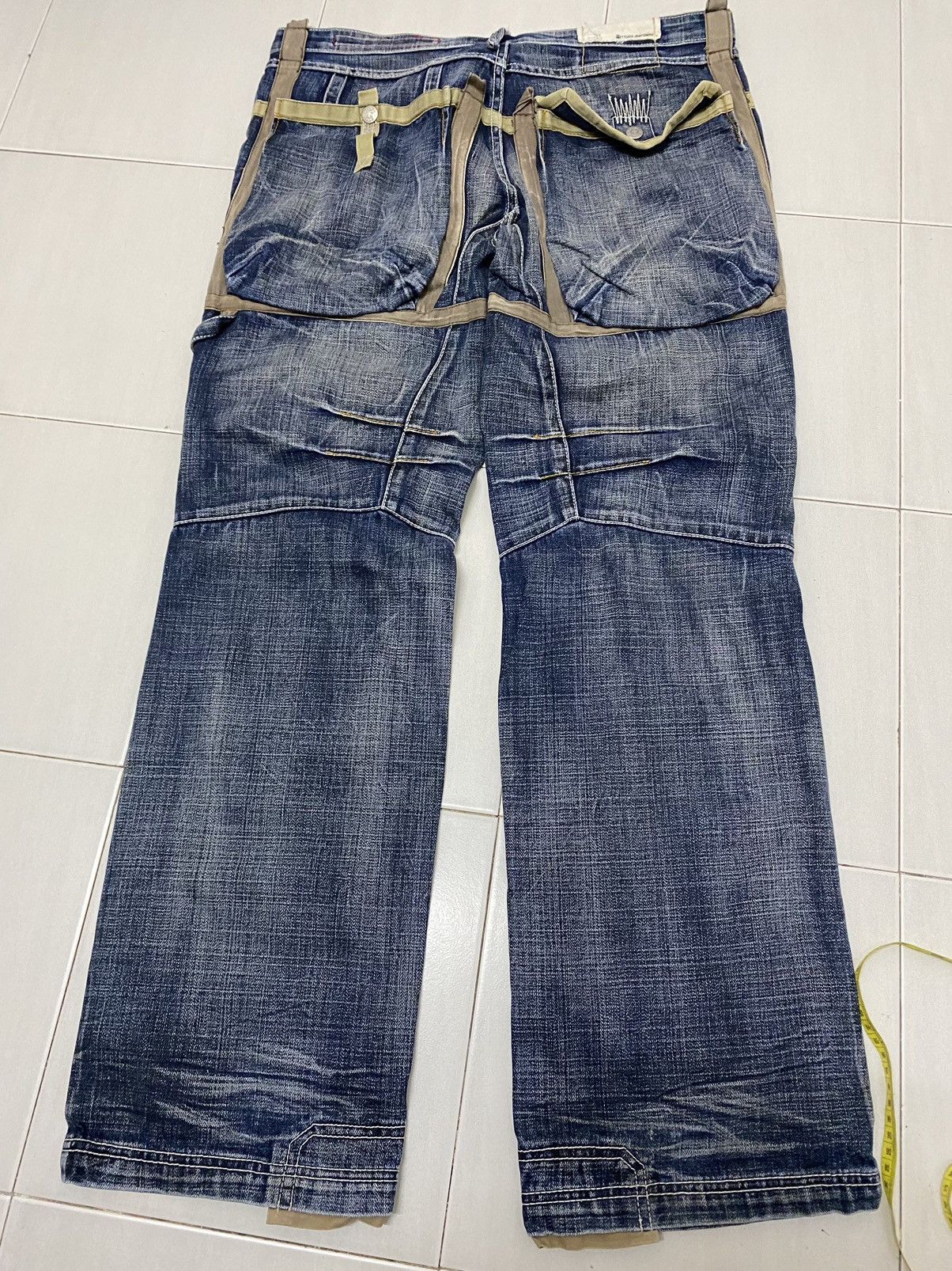 Other Vintage Tough jeans smith multi pocket bondage unique design Size US 36 / EU 52 - 2 Thumbnail