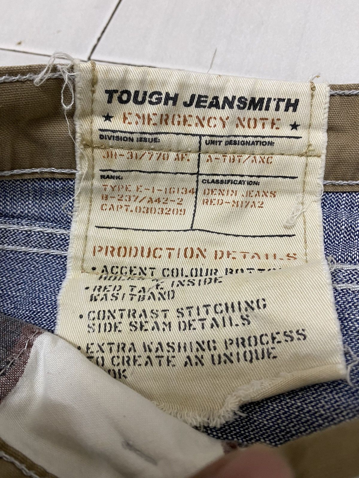 Other Vintage Tough jeans smith multi pocket bondage unique design Size US 36 / EU 52 - 10 Thumbnail