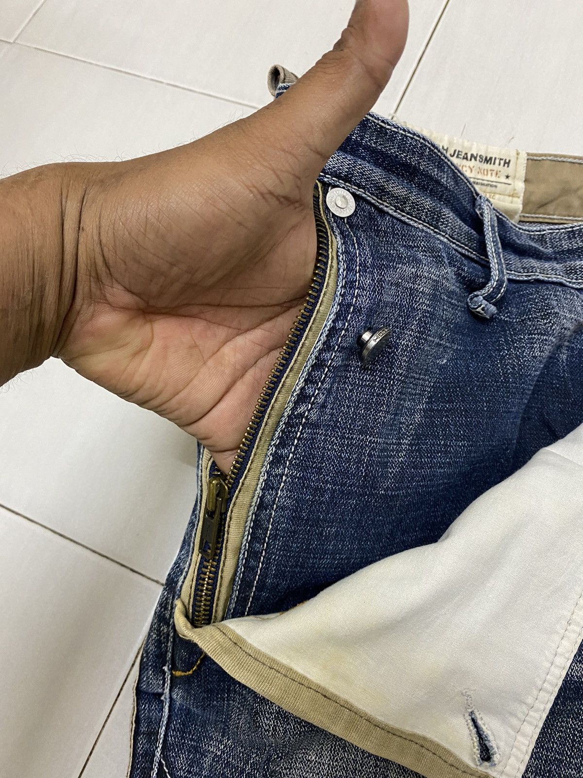 Other Vintage Tough jeans smith multi pocket bondage unique design Size US 36 / EU 52 - 7 Thumbnail
