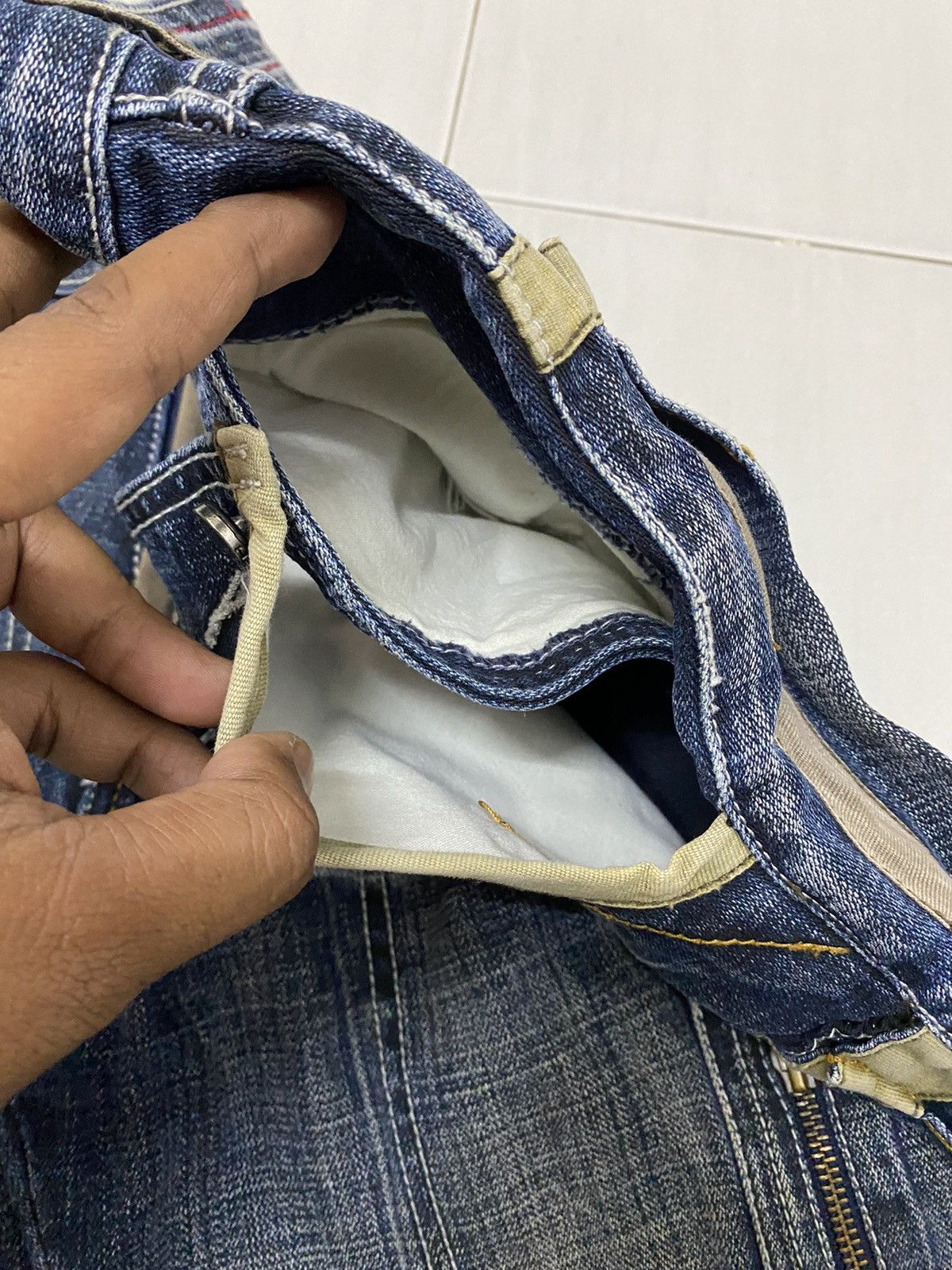 Other Vintage Tough jeans smith multi pocket bondage unique design Size US 36 / EU 52 - 9 Thumbnail