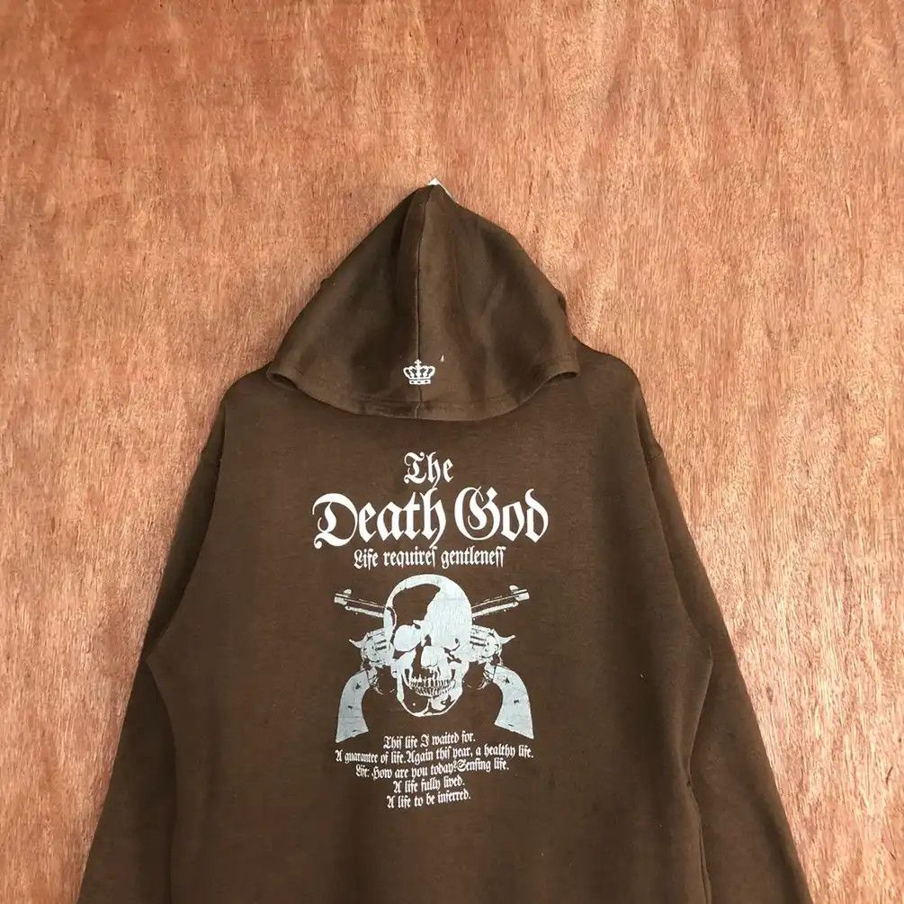 Japanese Brand Vintage Free Beat Product Skulls Brown Hoodies #546 Size US L / EU 52-54 / 3 - 2 Thumbnail