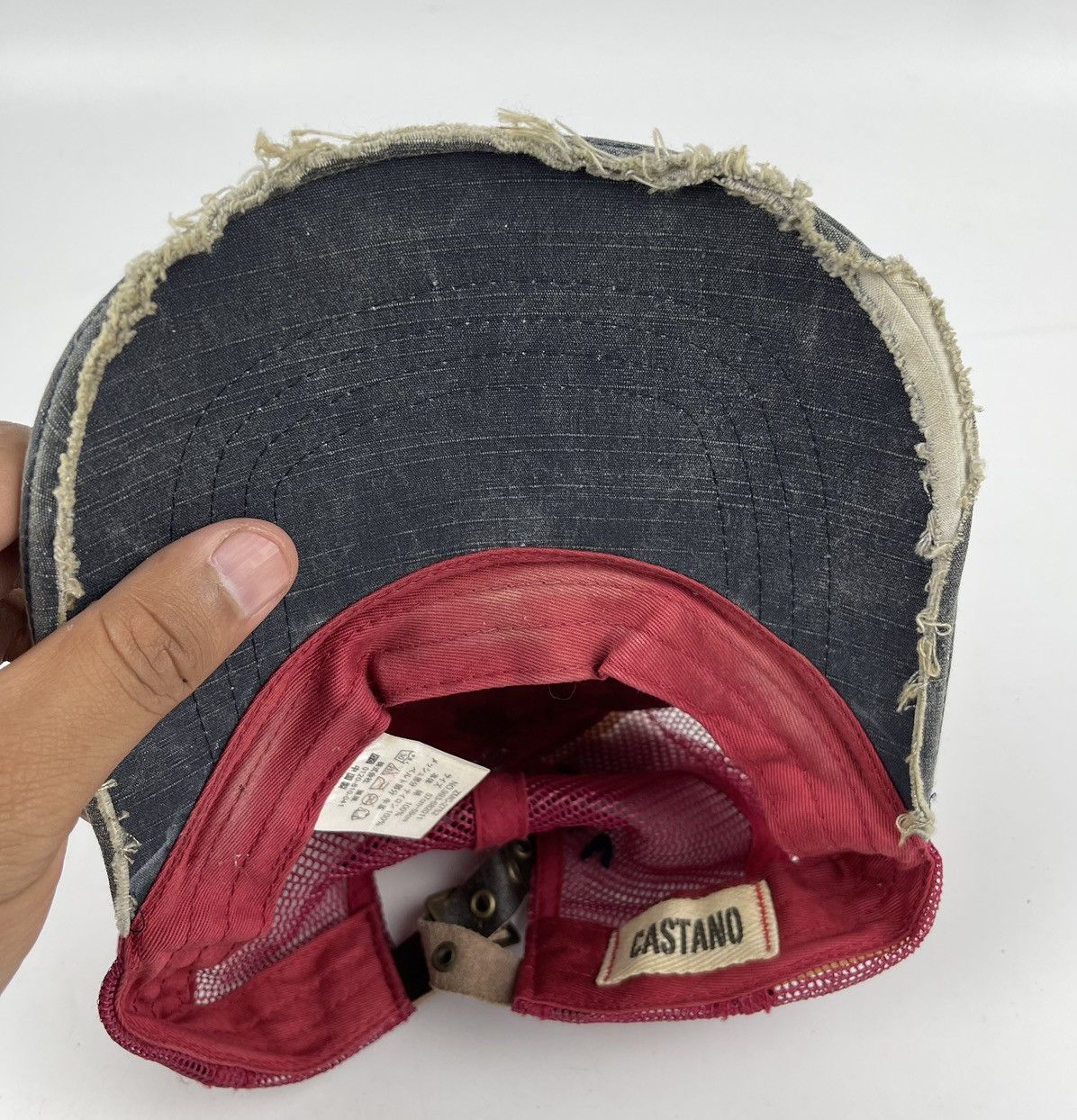 Japanese Brand castano distressed trucker hat cap tc4 Size ONE SIZE - 5 Thumbnail
