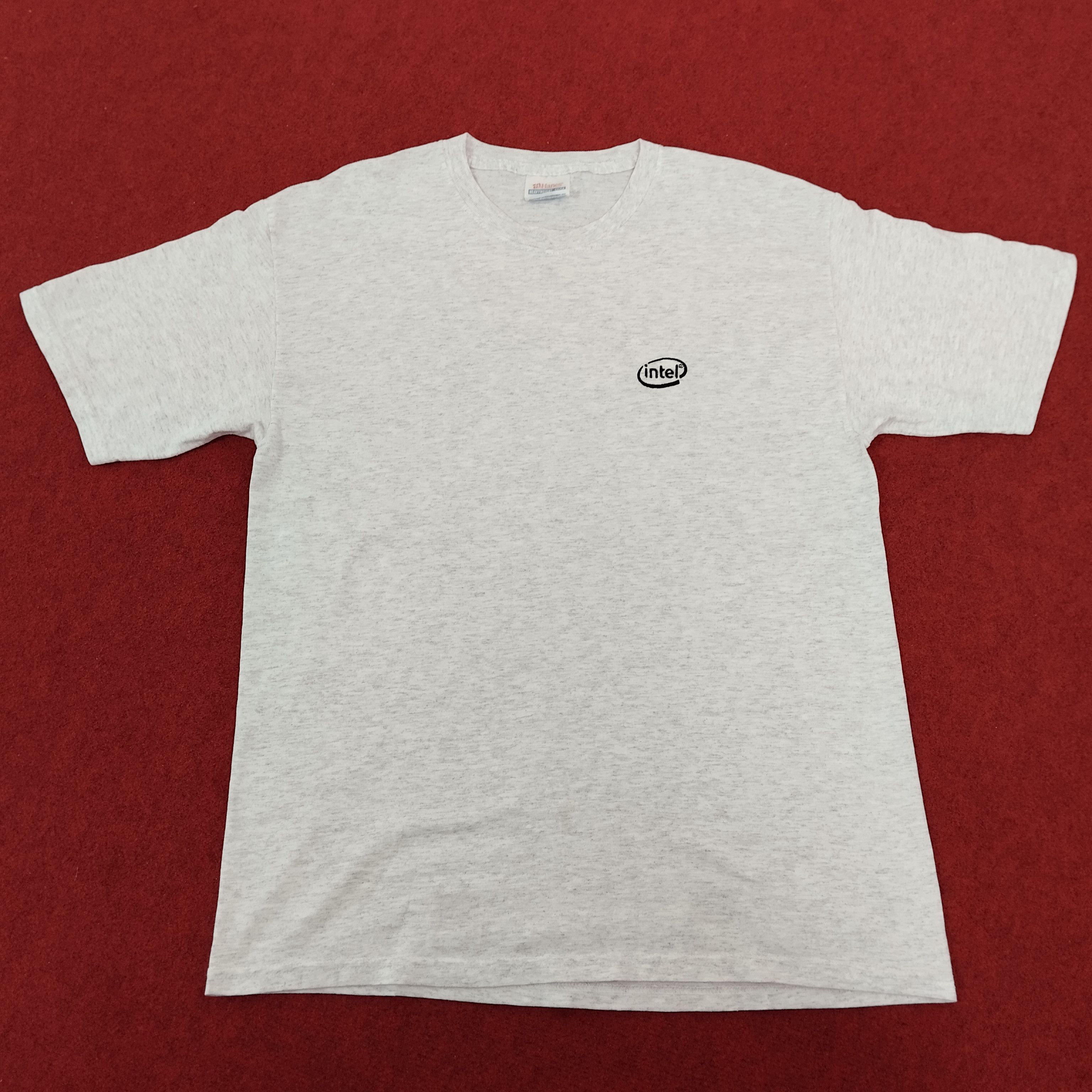 Apple × Microsoft × Vintage INTEL Microsoft Small Logo Streetwear Vintage Tshirt Size US M / EU 48-50 / 2 - 1 Thumbnail