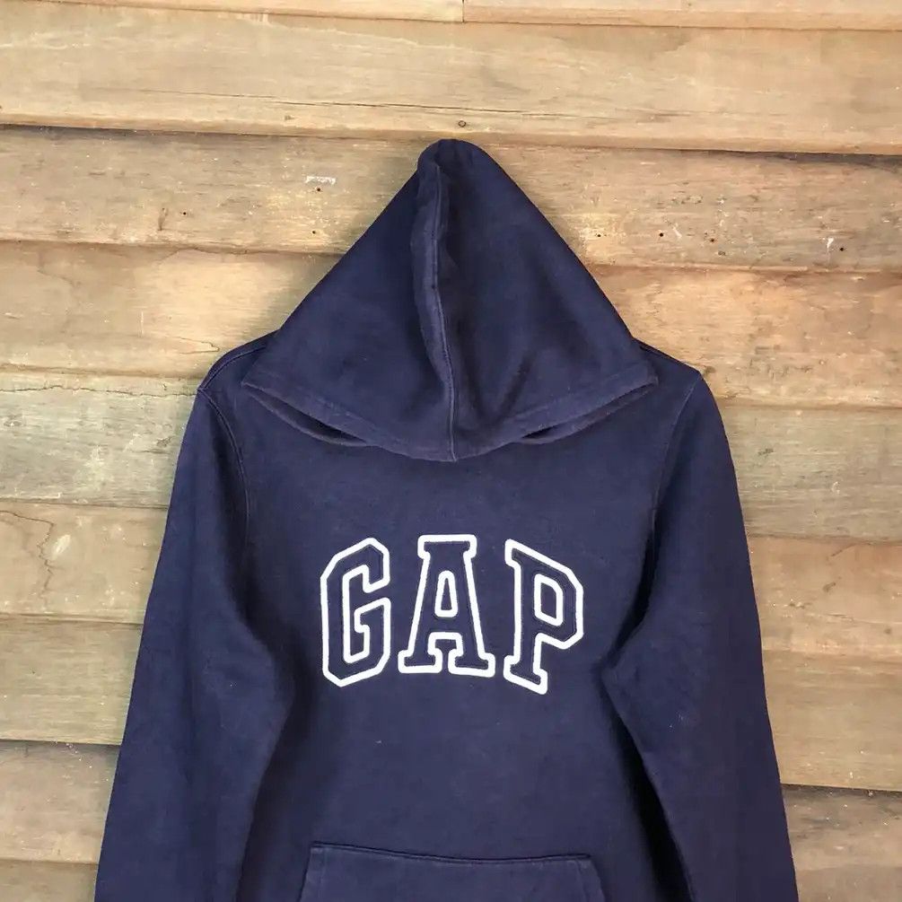 Gap × Vintage Gap Dark Blue Hoodies #563 Size US M / EU 48-50 / 2 - 2 Thumbnail