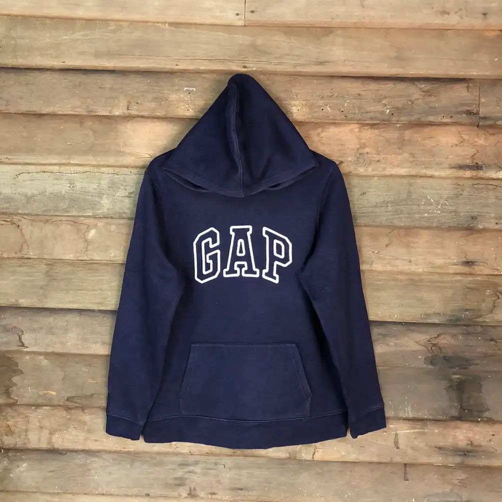 Gap × Vintage Gap Dark Blue Hoodies #563 Size US M / EU 48-50 / 2 - 1 Thumbnail