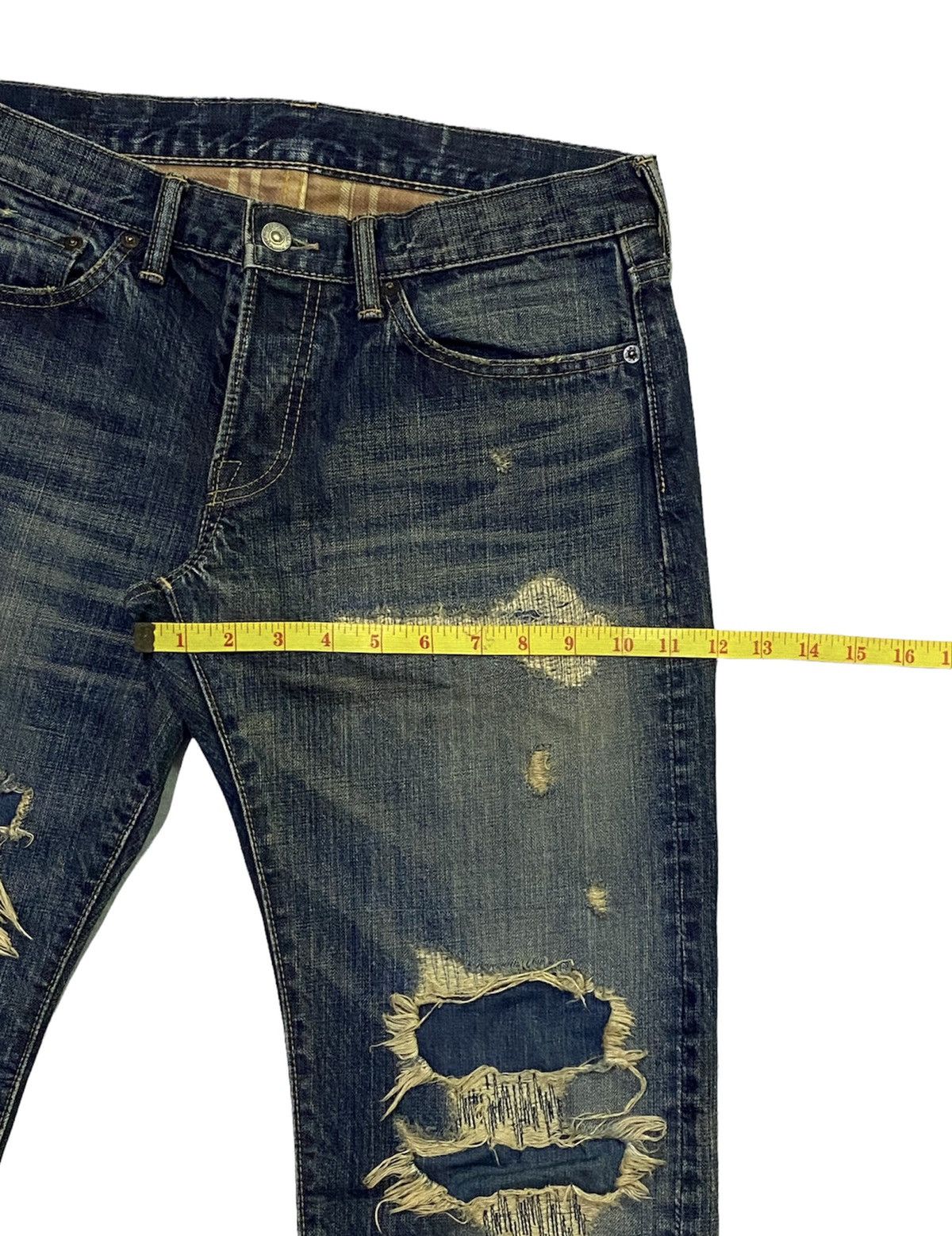 Eternal Eternal Distressed Denim Jeans Size US 32 / EU 48 - 7 Thumbnail