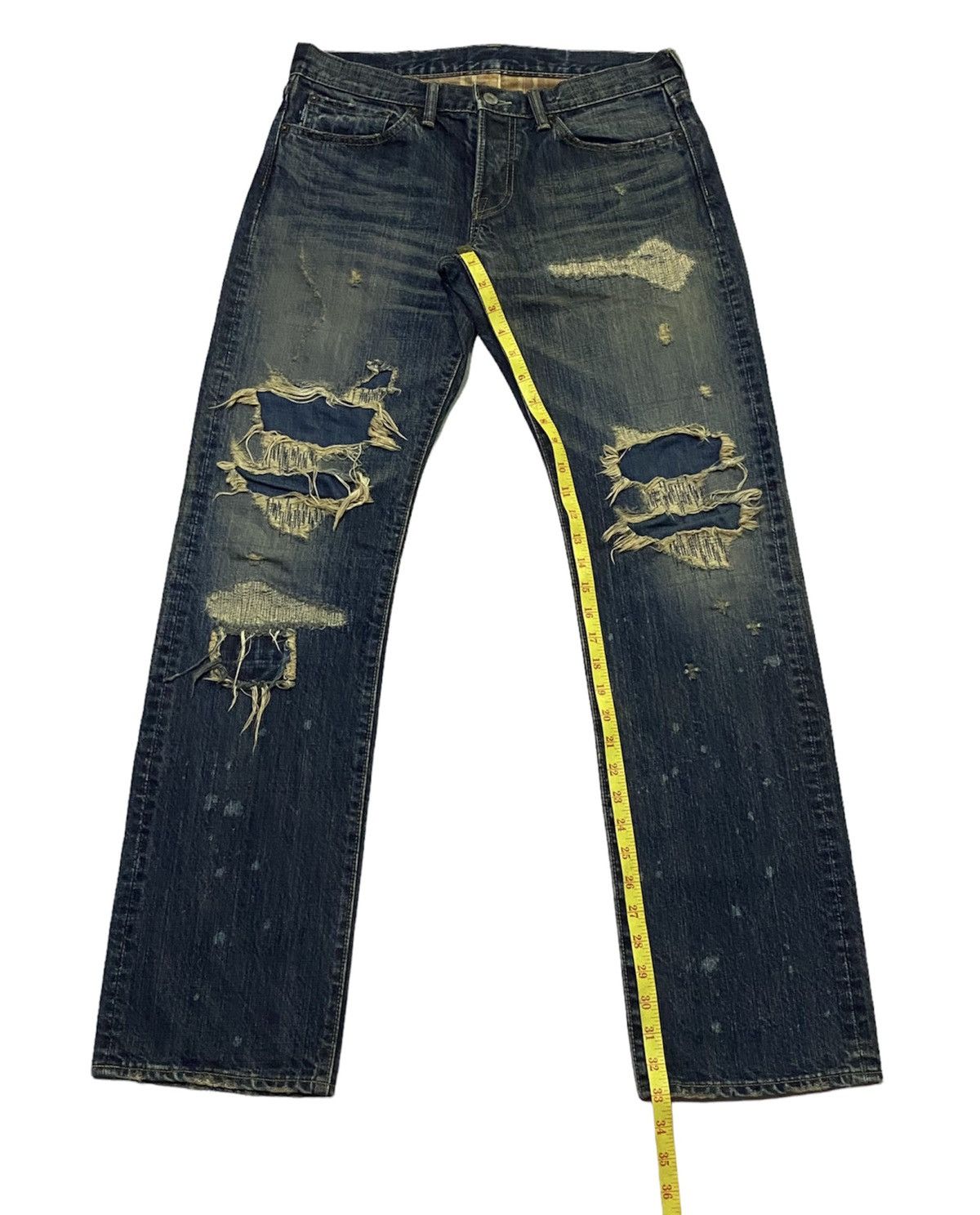 Eternal Eternal Distressed Denim Jeans Size US 32 / EU 48 - 6 Thumbnail
