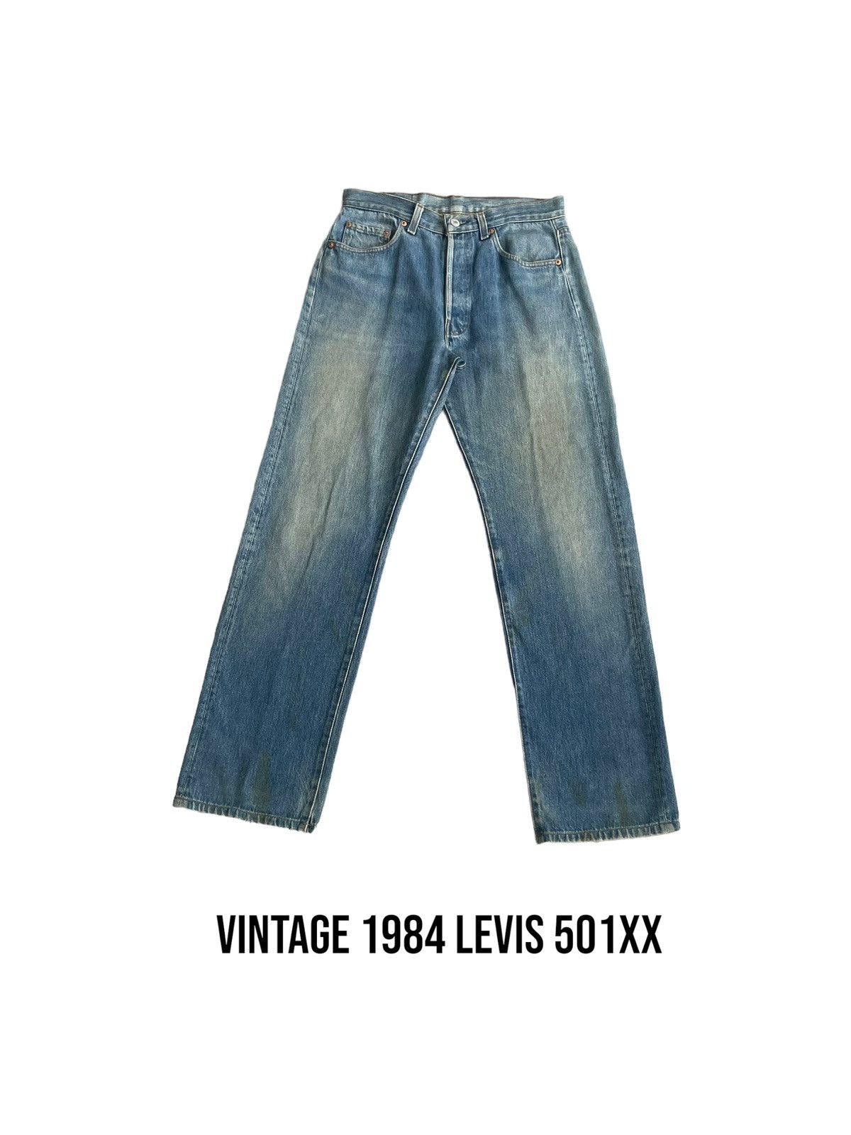Levi's Vintage 1984 Levis 501 XX Faded Stone Wash Denim Size US 30 / EU 46 - 1 Thumbnail