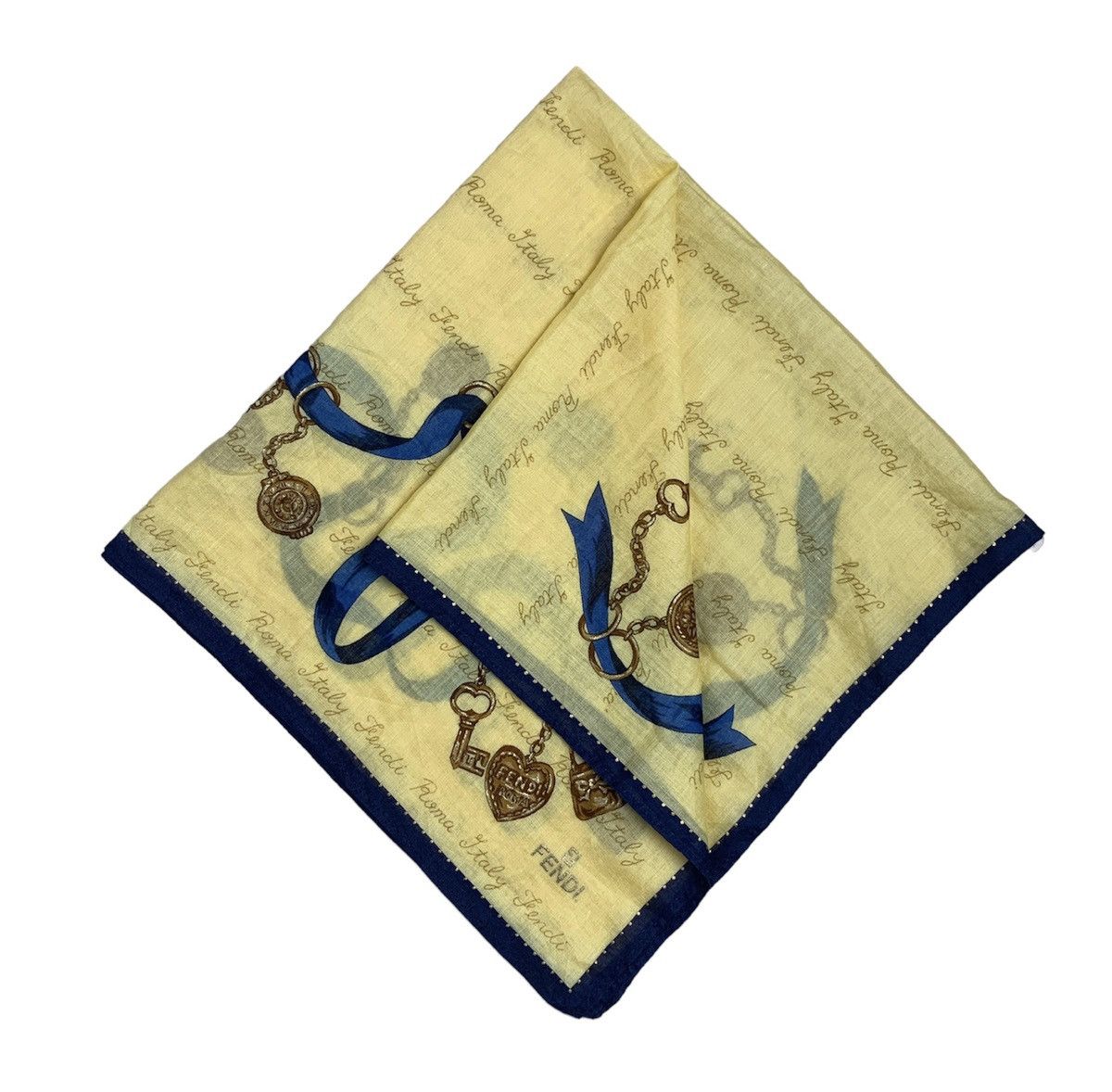 Designer Fendi Handkerchief Pocketsquares Size ONE SIZE - 2 Thumbnail