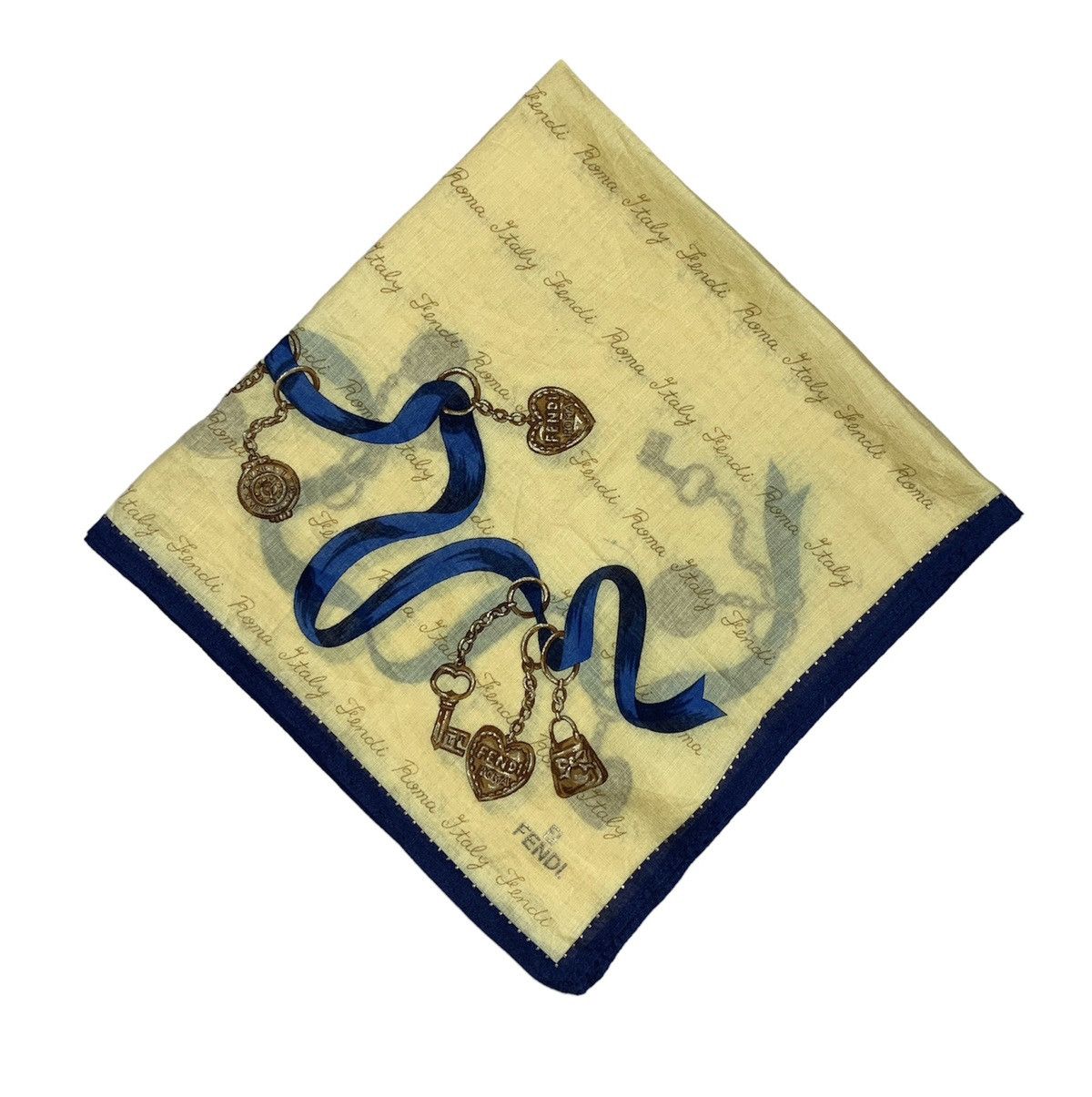 Designer Fendi Handkerchief Pocketsquares Size ONE SIZE - 1 Thumbnail