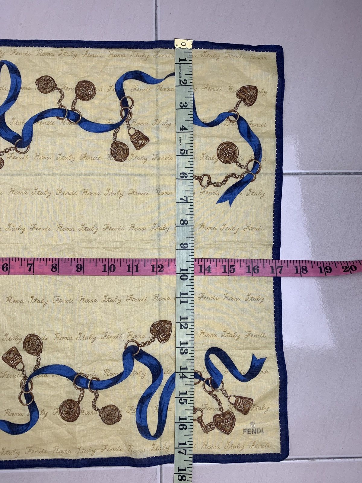 Designer Fendi Handkerchief Pocketsquares Size ONE SIZE - 8 Thumbnail
