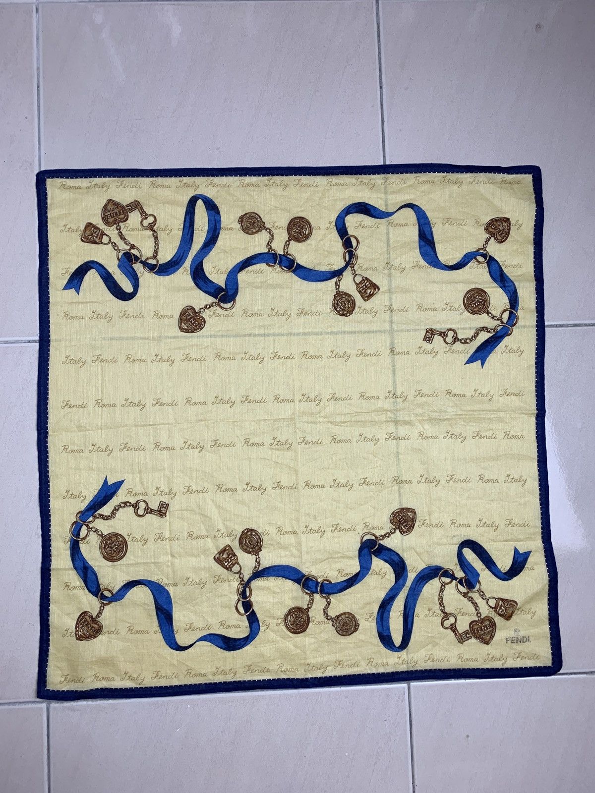 Designer Fendi Handkerchief Pocketsquares Size ONE SIZE - 3 Thumbnail
