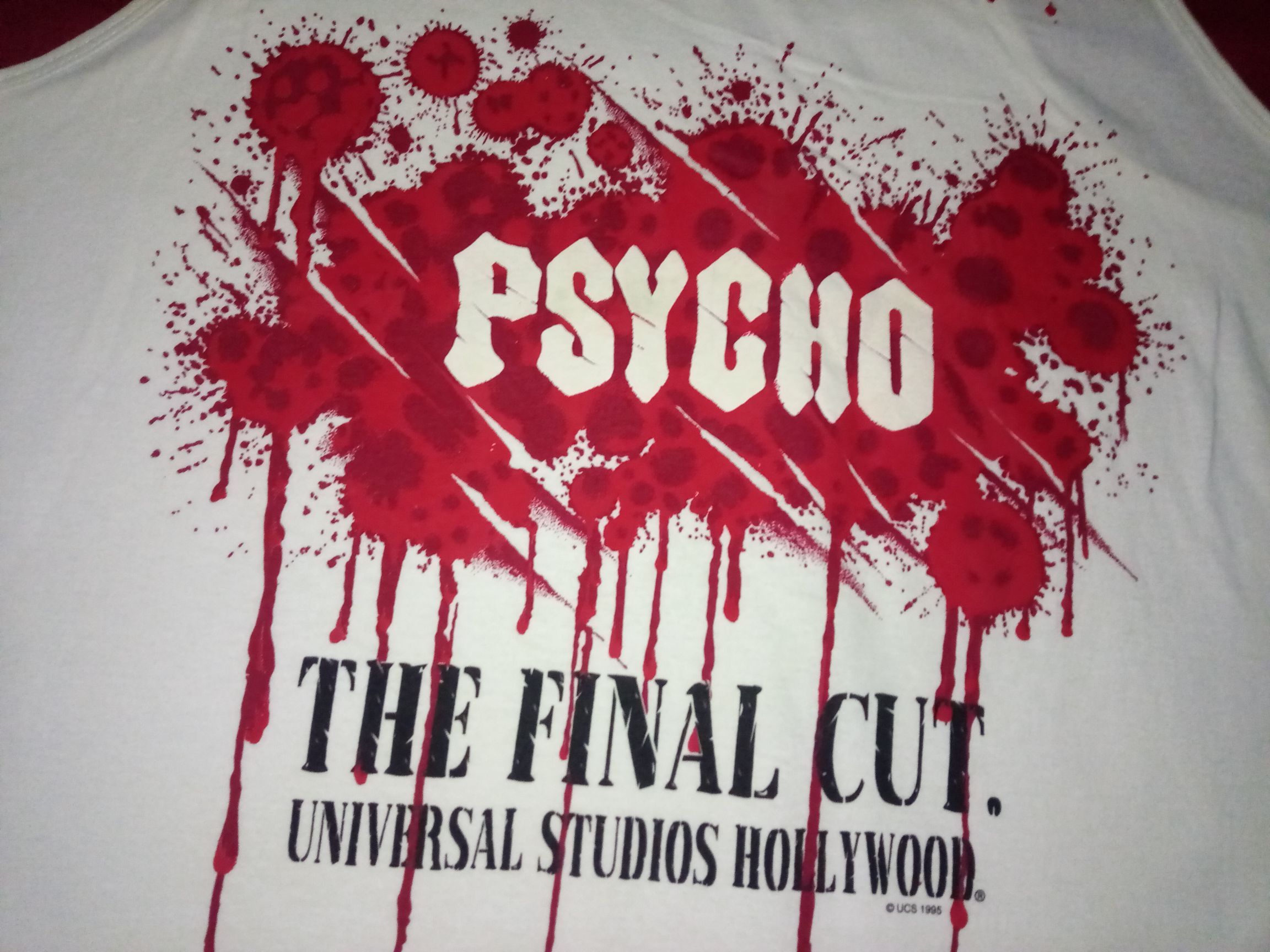 Vintage RARE Vtg 90s Psycho Universal Studio tank top movie singlet Size US L / EU 52-54 / 3 - 1 Thumbnail