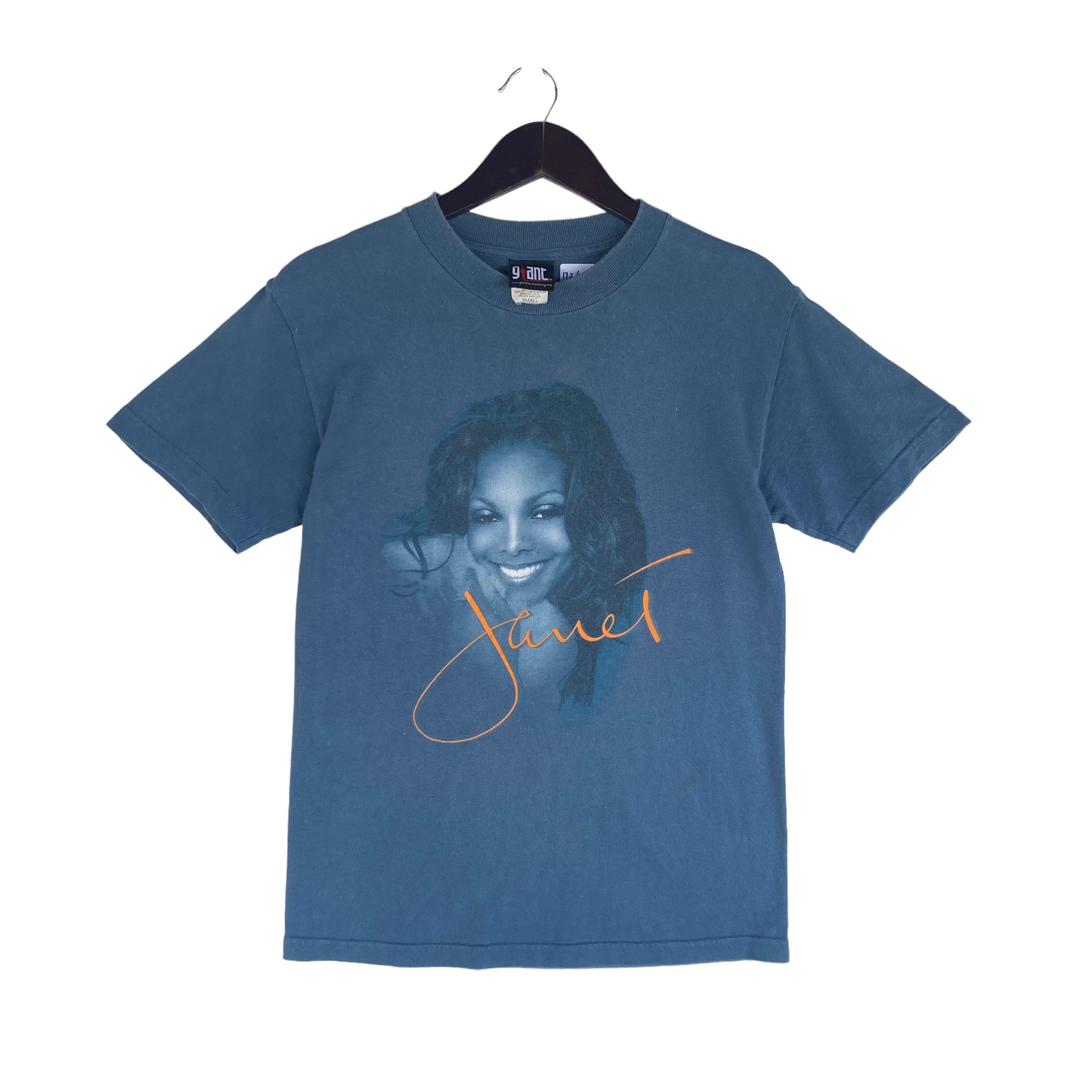 Band Tees 💥VINTAGE 90s JANET JACKSON American pop singer USA shirt Size US S / EU 44-46 / 1 - 1 Thumbnail