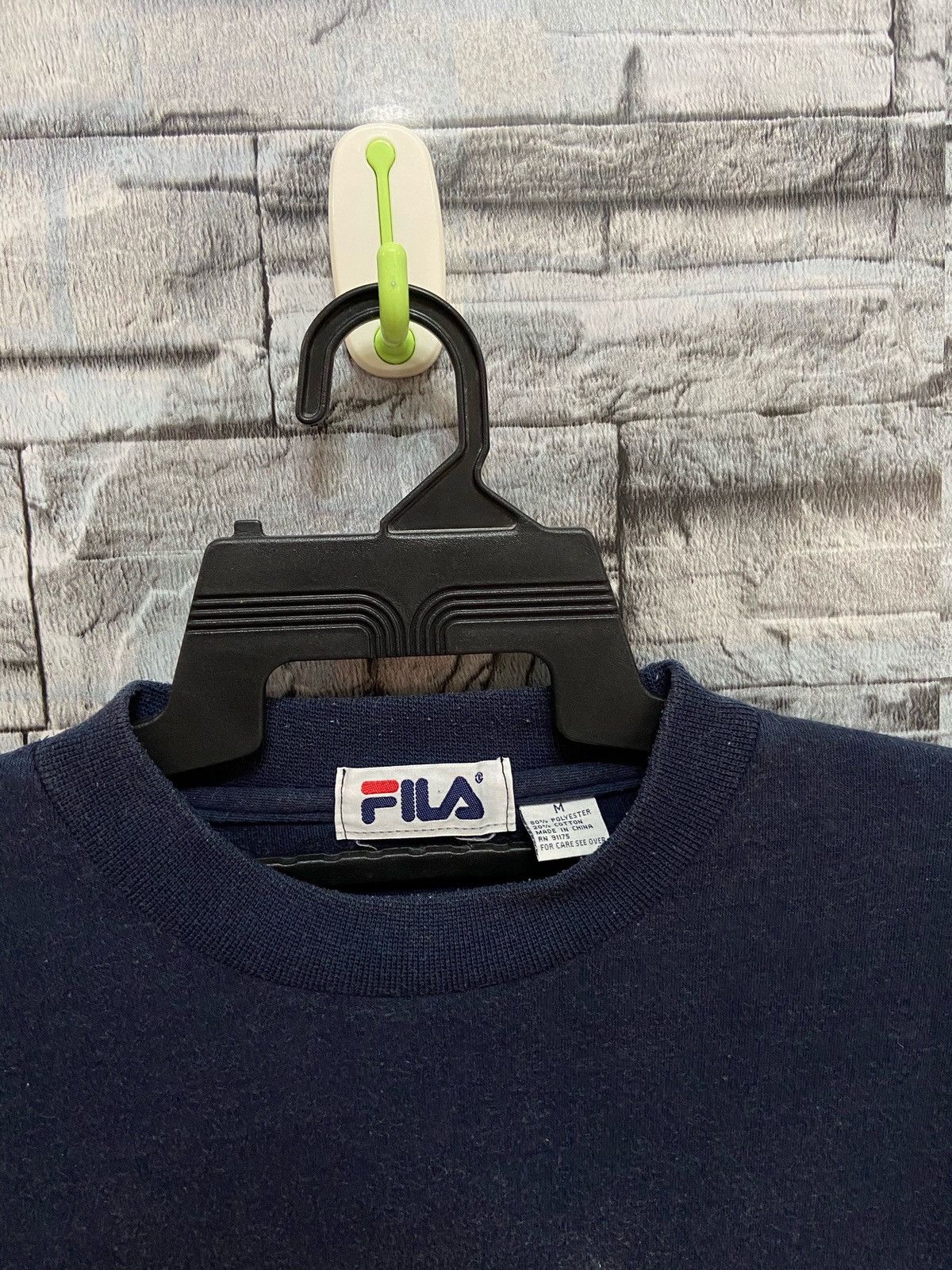 Fila Vintage Fila t shirt embroidered big design size M Size US L / EU 52-54 / 3 - 3 Thumbnail