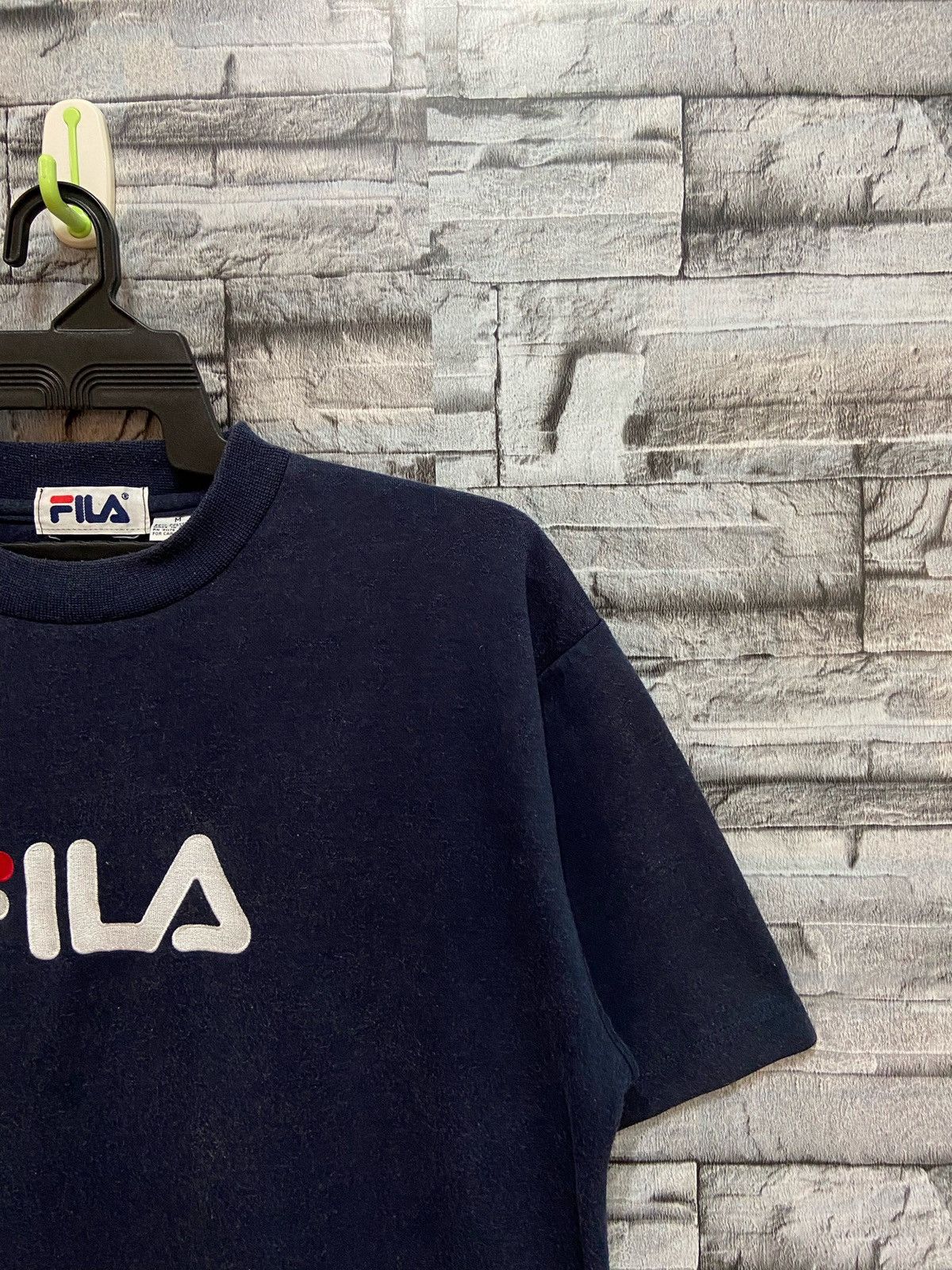 Fila Vintage Fila t shirt embroidered big design size M Size US L / EU 52-54 / 3 - 5 Thumbnail