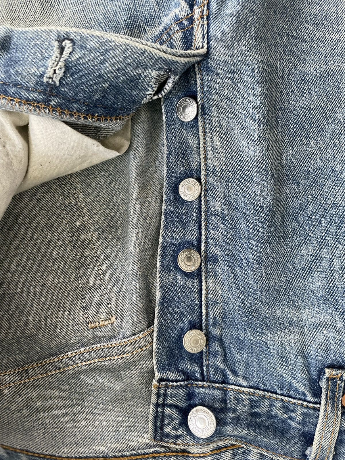 Levi's Vintage 1992 Levis 501XX e Faded Stone Wash Denim Size US 32 / EU 48 - 21 Thumbnail