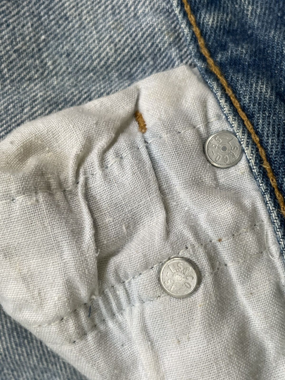 Levi's Vintage 1992 Levis 501XX e Faded Stone Wash Denim Size US 32 / EU 48 - 18 Thumbnail