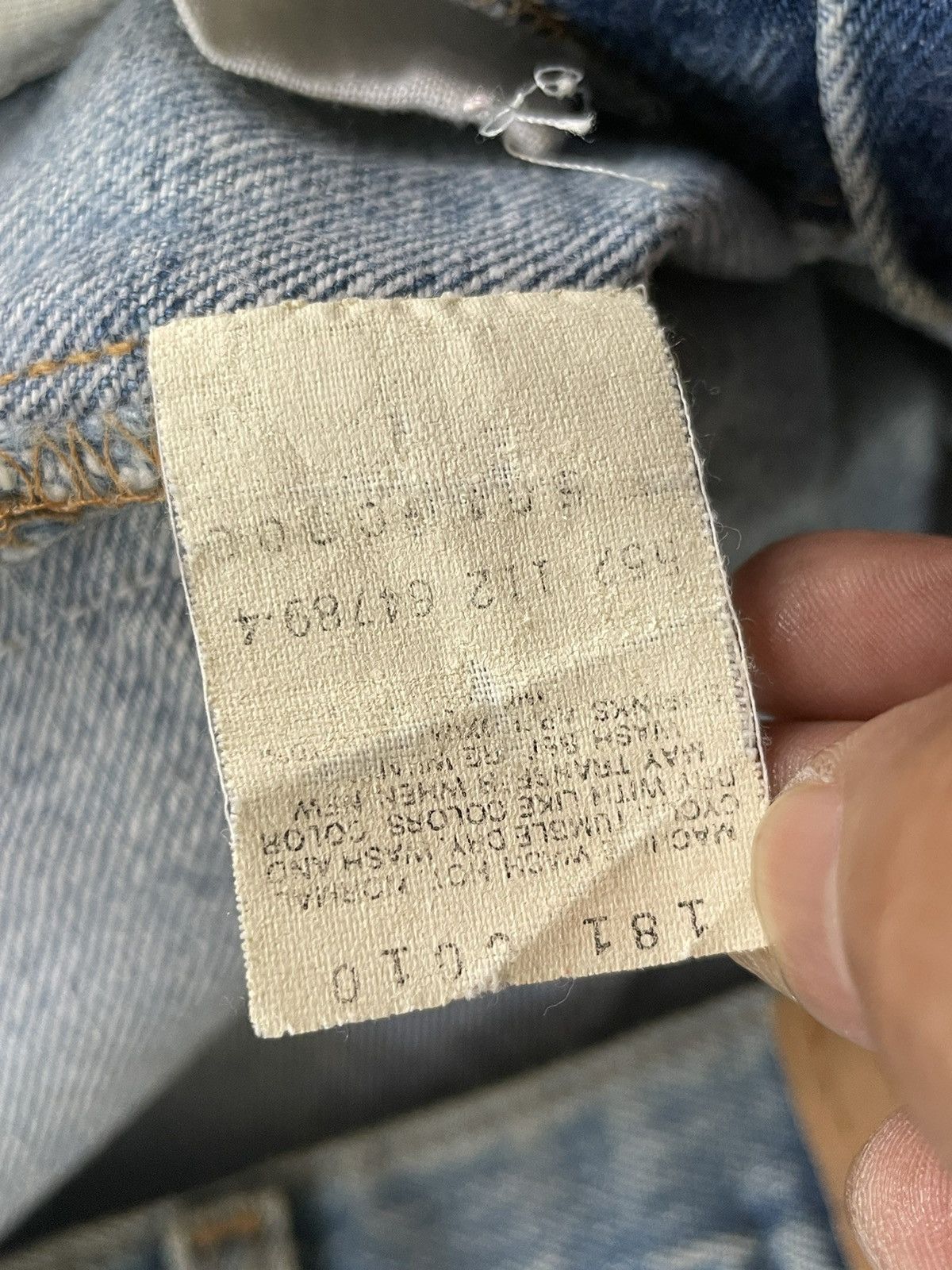 Levi's Vintage 1992 Levis 501XX e Faded Stone Wash Denim Size US 32 / EU 48 - 16 Thumbnail
