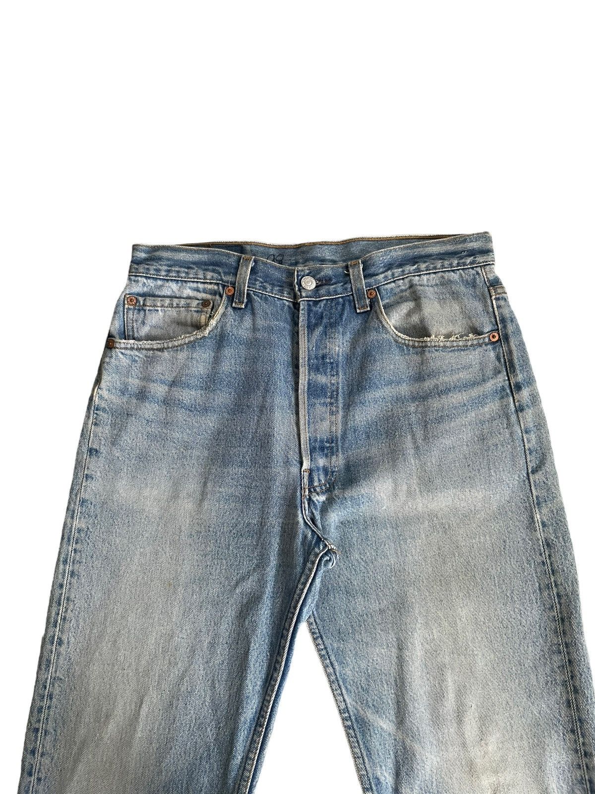Levi's Vintage 1992 Levis 501XX e Faded Stone Wash Denim Size US 32 / EU 48 - 5 Thumbnail