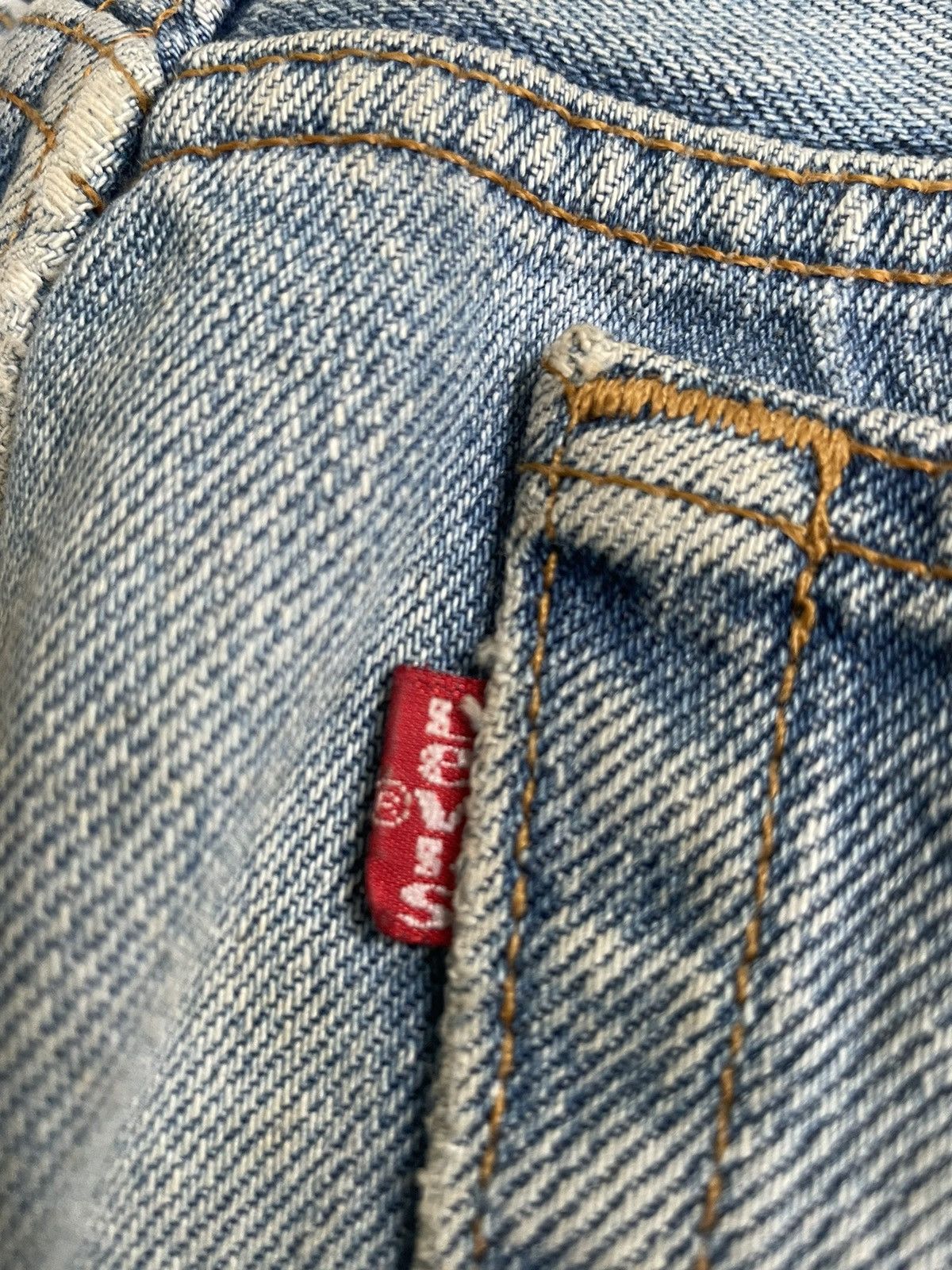 Levi's Vintage 1992 Levis 501XX e Faded Stone Wash Denim Size US 32 / EU 48 - 15 Thumbnail