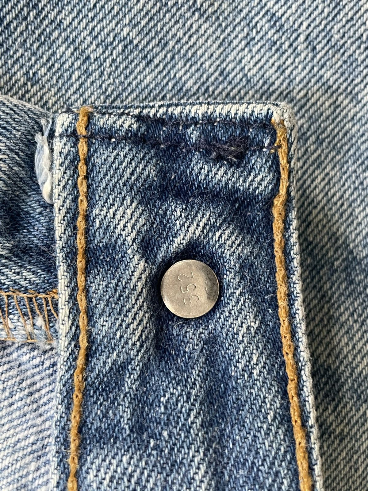 Levi's Vintage 1992 Levis 501XX e Faded Stone Wash Denim Size US 32 / EU 48 - 19 Thumbnail