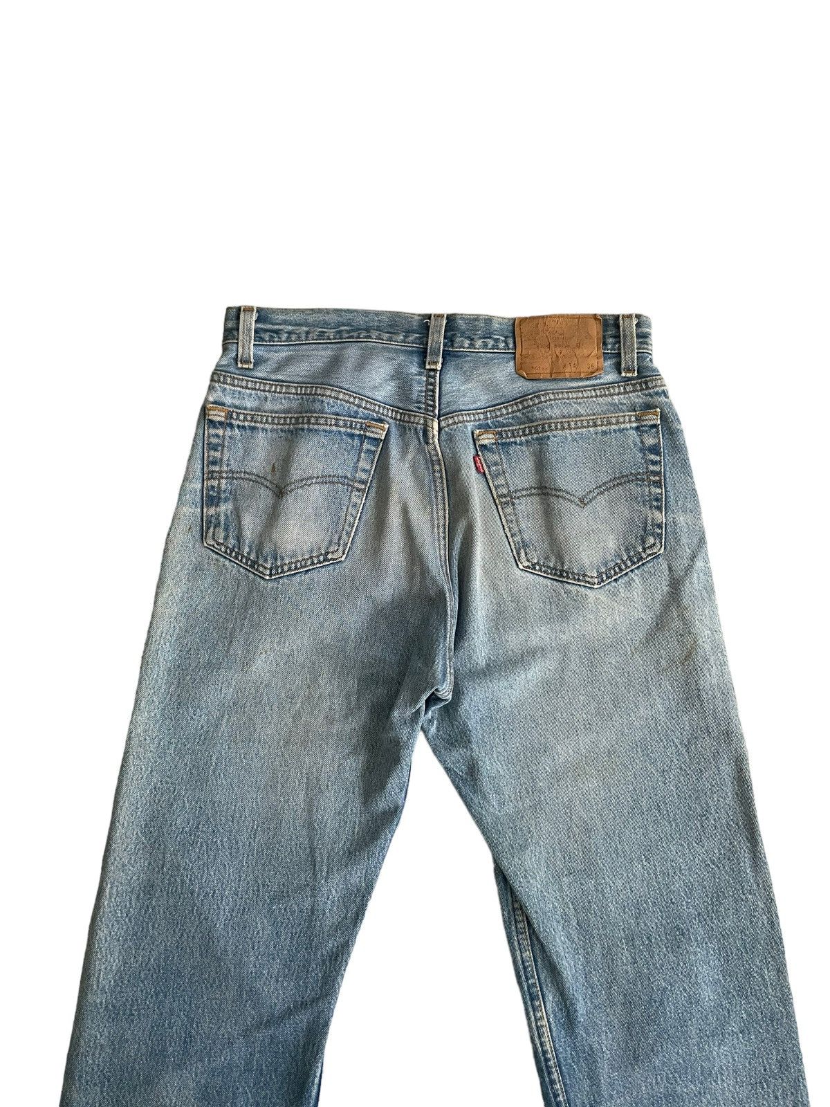 Levi's Vintage 1992 Levis 501XX e Faded Stone Wash Denim Size US 32 / EU 48 - 10 Thumbnail