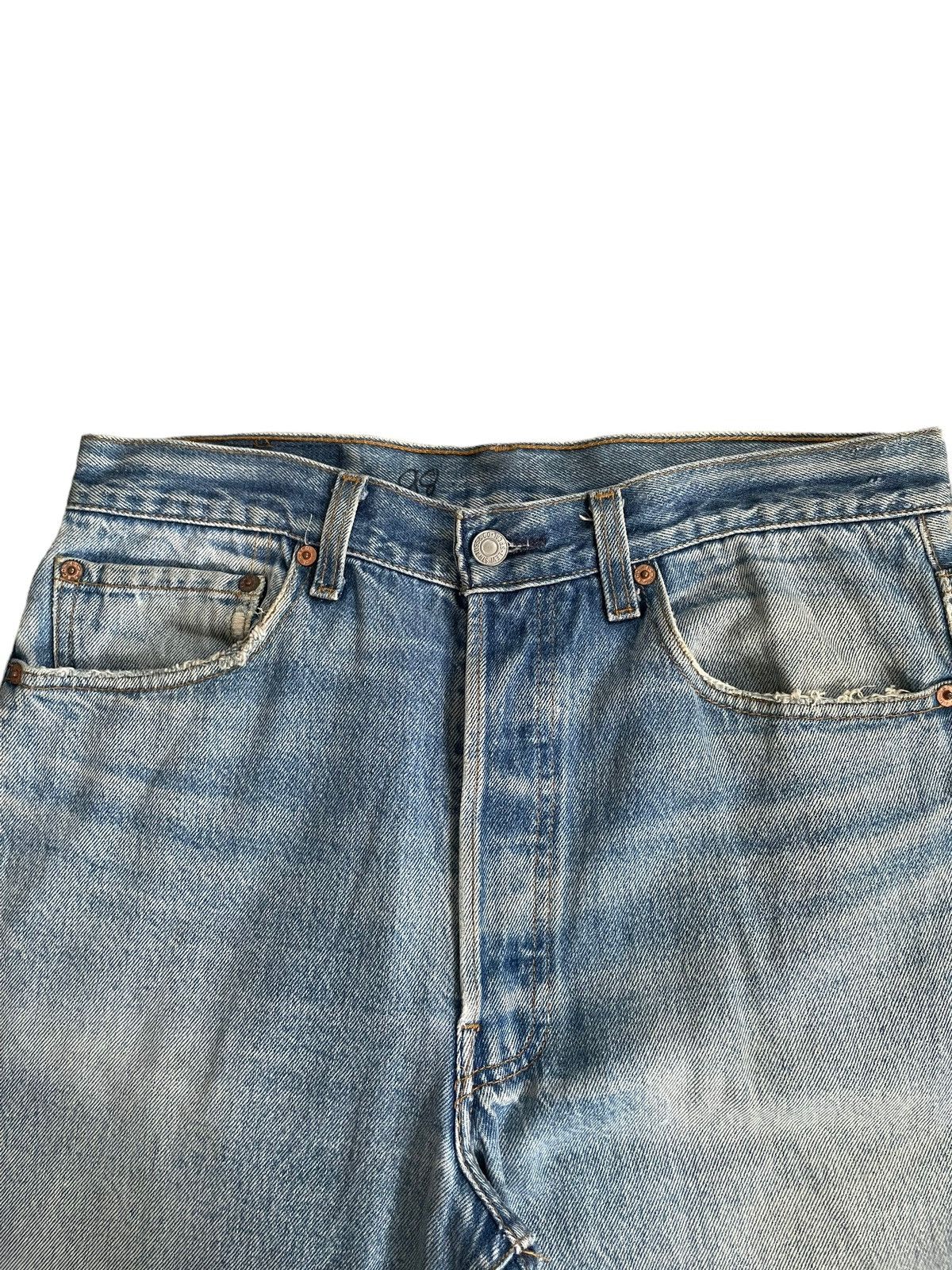 Levi's Vintage 1992 Levis 501XX e Faded Stone Wash Denim Size US 32 / EU 48 - 7 Thumbnail