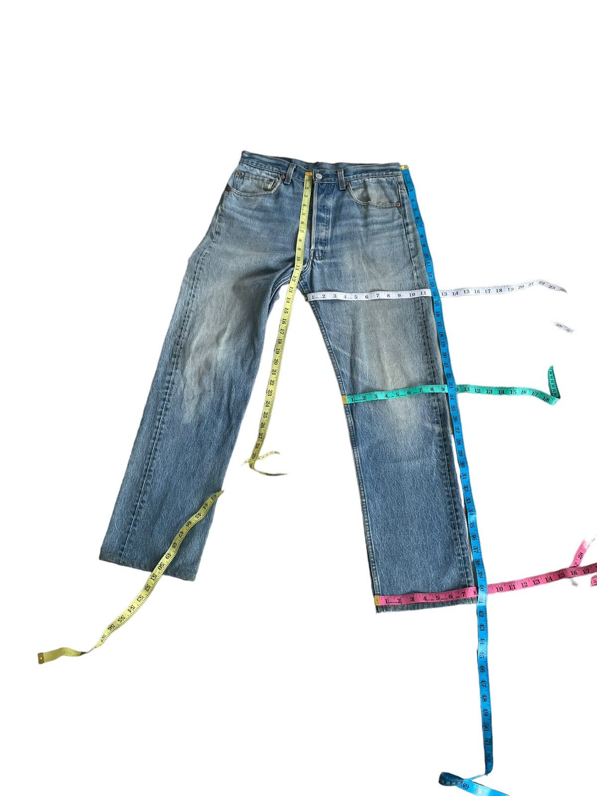 Levi's Vintage 1992 Levis 501XX e Faded Stone Wash Denim Size US 32 / EU 48 - 23 Thumbnail