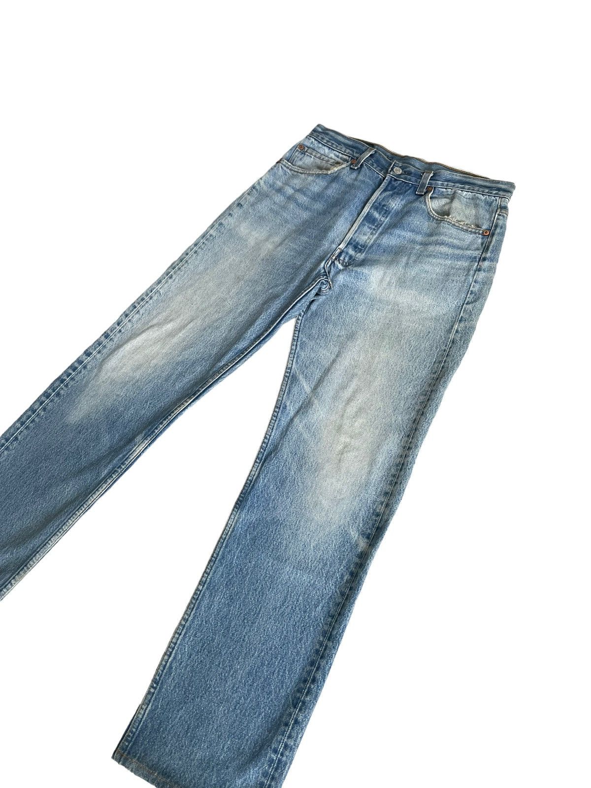 Levi's Vintage 1992 Levis 501XX e Faded Stone Wash Denim Size US 32 / EU 48 - 2 Thumbnail