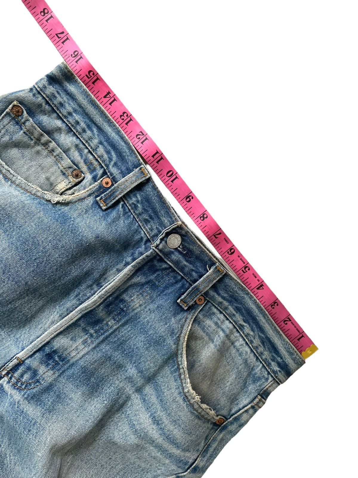 Levi's Vintage 1992 Levis 501XX e Faded Stone Wash Denim Size US 32 / EU 48 - 22 Thumbnail