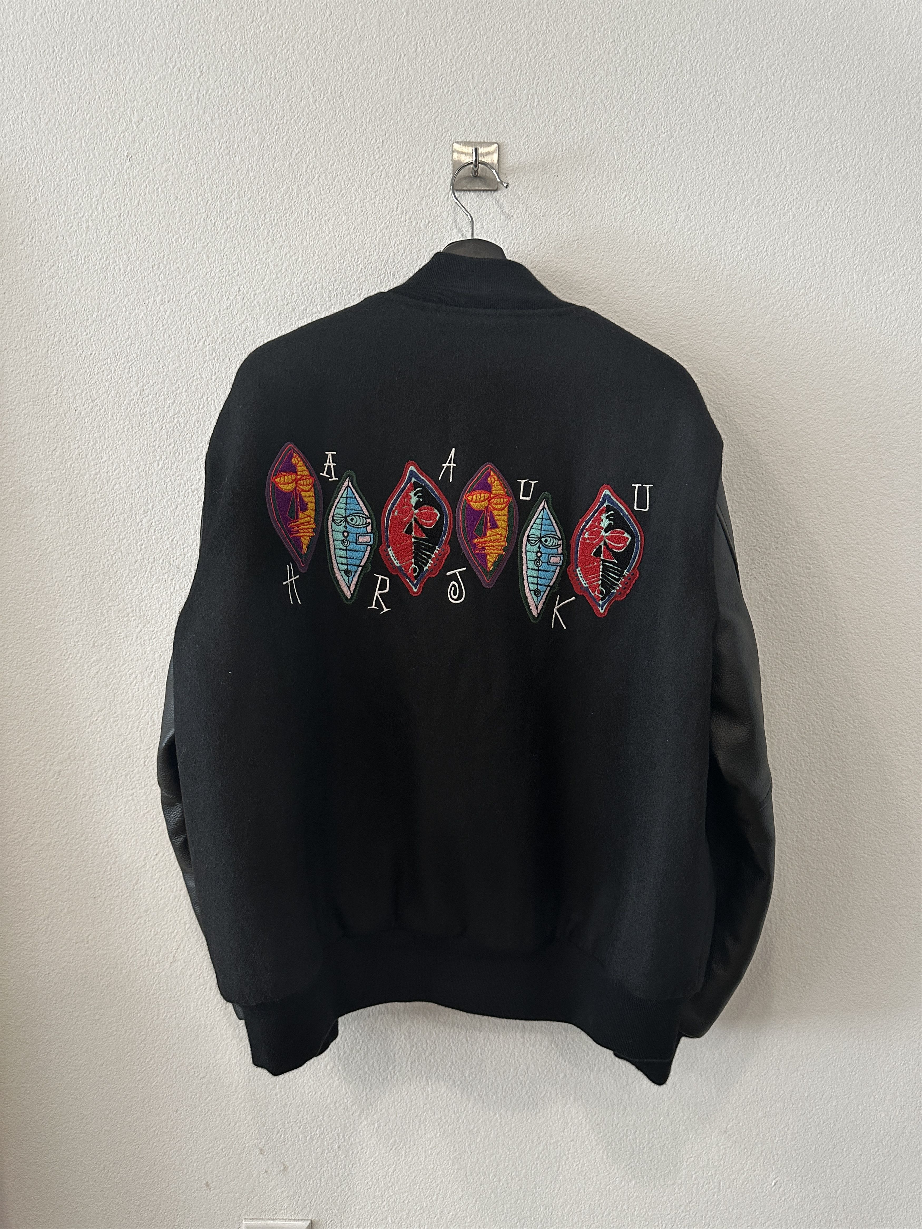 Stussy Stussy Zulu mask varsity jacket Size US XL / EU 56 / 4 - 2 Thumbnail