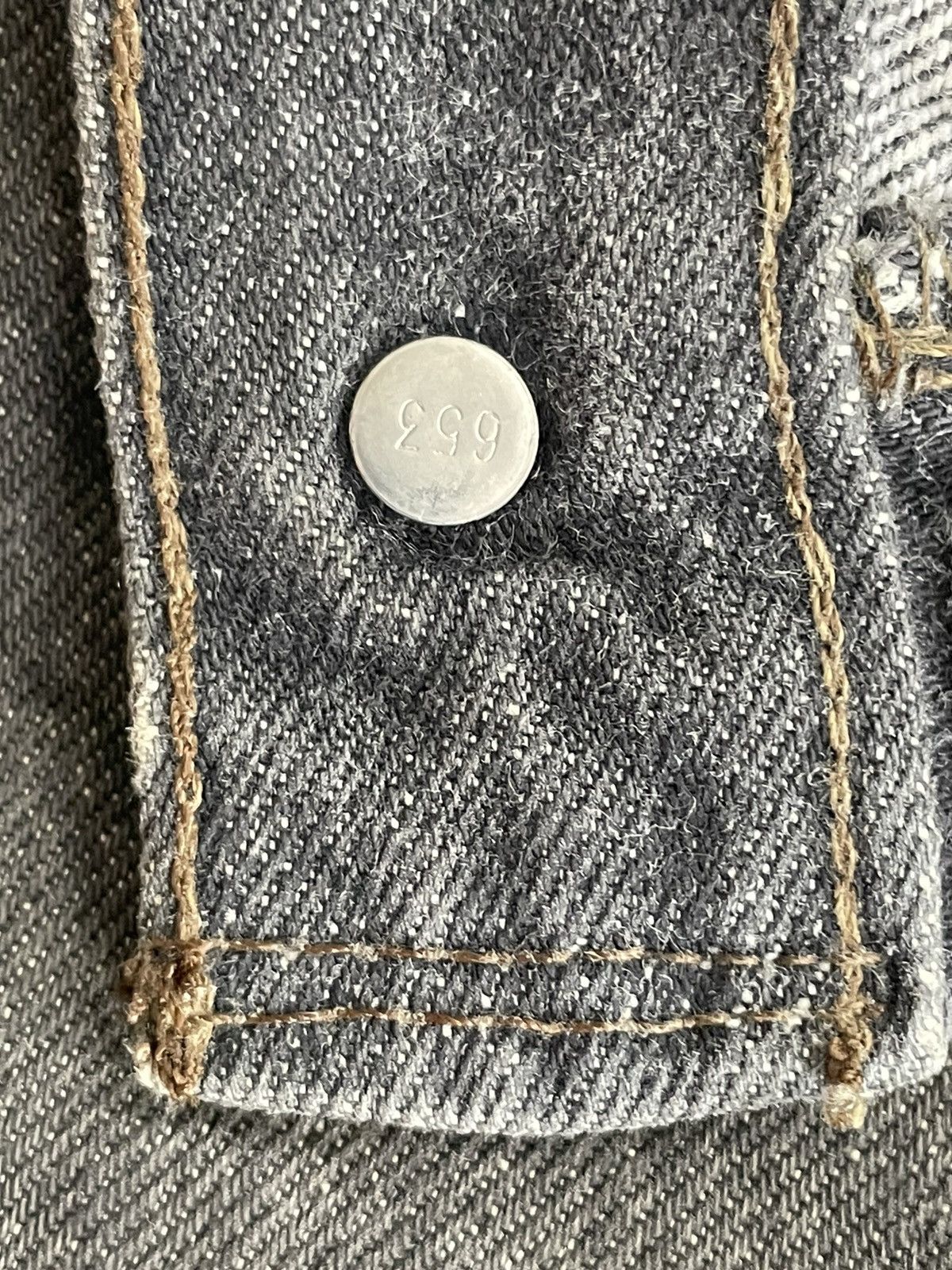 Levi's Vintage 1992 Levis 501 e Black Stone Wash Denim Size US 32 / EU 48 - 14 Thumbnail