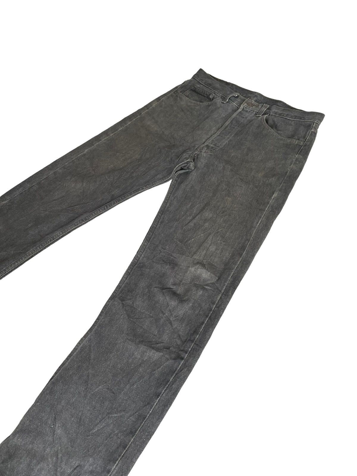 Levi's Vintage 1992 Levis 501 e Black Stone Wash Denim Size US 32 / EU 48 - 2 Thumbnail