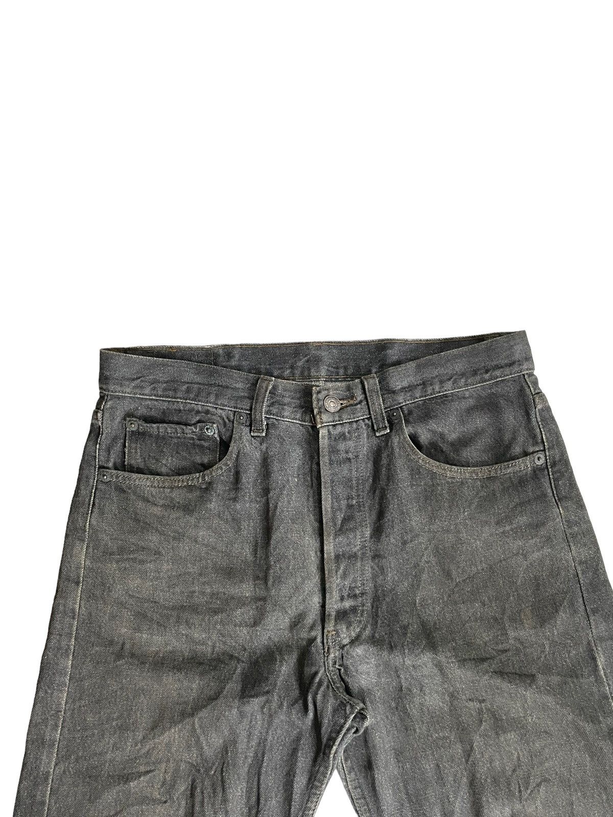 Levi's Vintage 1992 Levis 501 e Black Stone Wash Denim Size US 32 / EU 48 - 4 Thumbnail