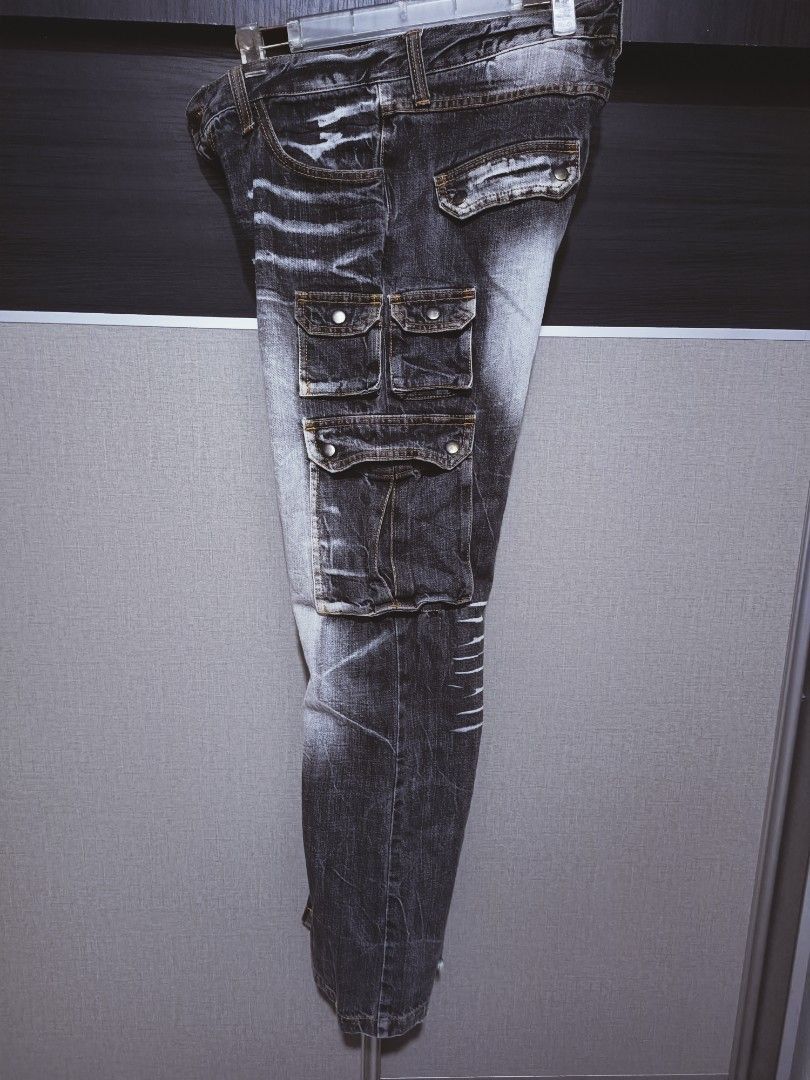 Designer × Japanese Brand Multipocket jeans streetwear style Size US 35 - 5 Thumbnail