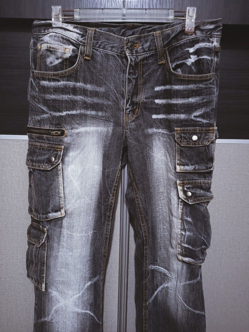 Designer × Japanese Brand Multipocket jeans streetwear style Size US 35 - 2 Thumbnail