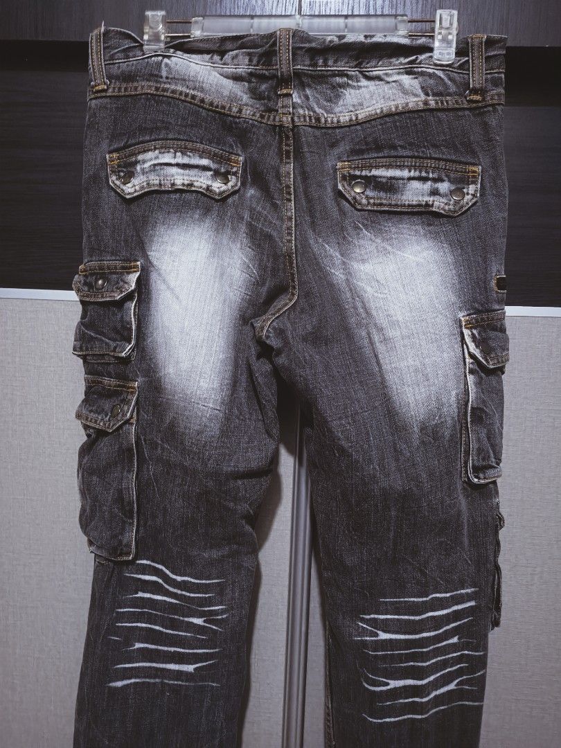 Designer × Japanese Brand Multipocket jeans streetwear style Size US 35 - 4 Thumbnail