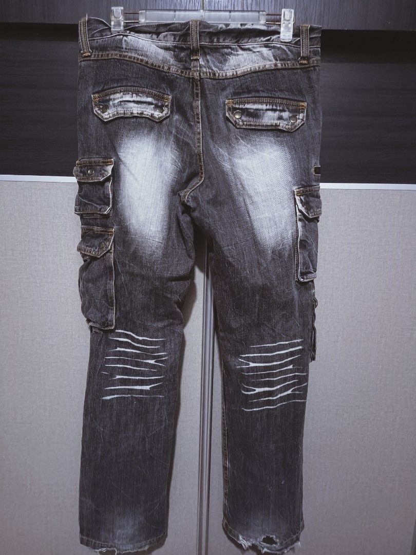 Designer × Japanese Brand Multipocket jeans streetwear style Size US 35 - 3 Thumbnail